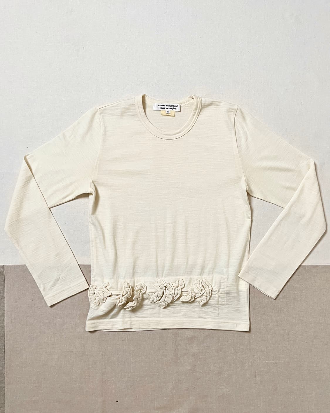 꼼데가르송 절개 프릴 울 컷앤소 comme des garcons 상품이미지4