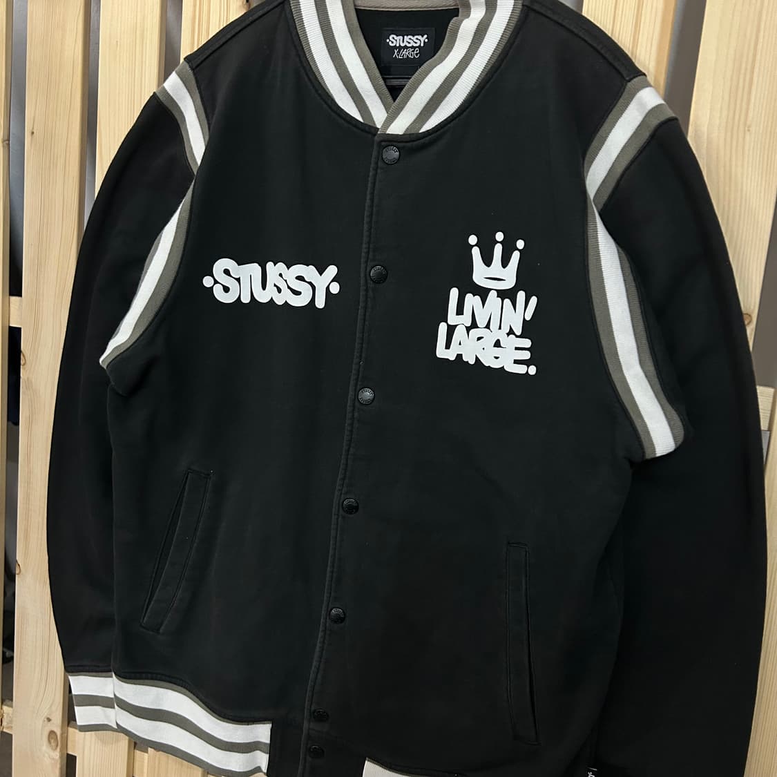 (XL) 스투시 블랙 스타디움 자켓 상품이미지3