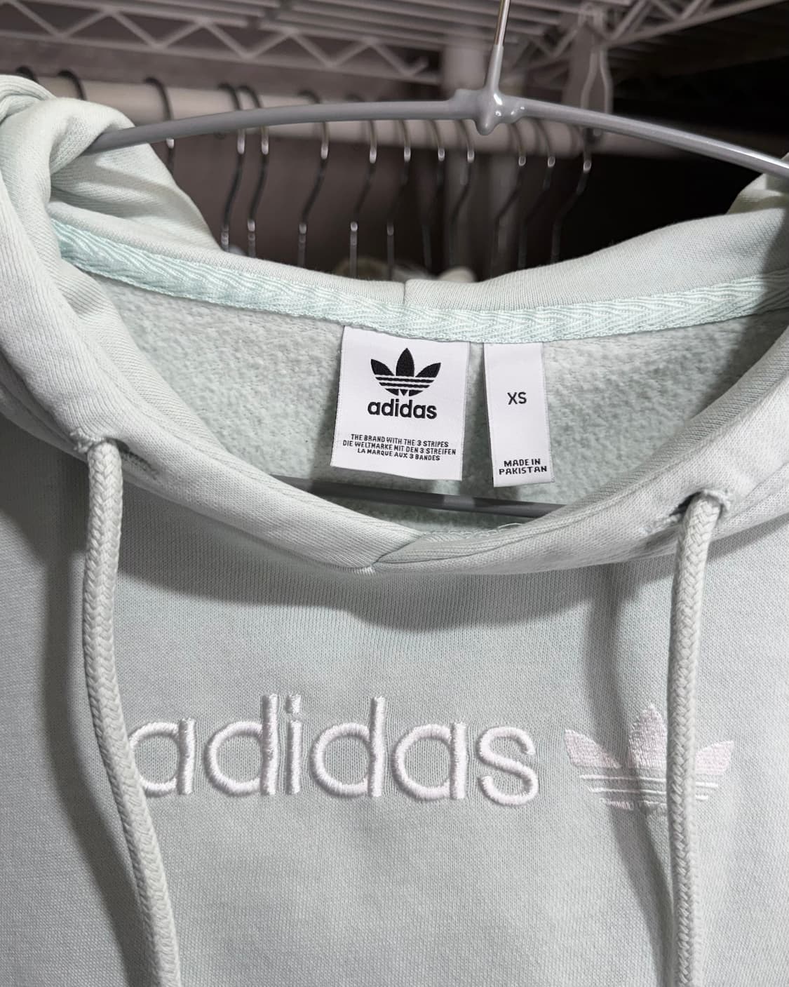 아디다스 민트 크롭 후드 티셔츠 상품이미지9