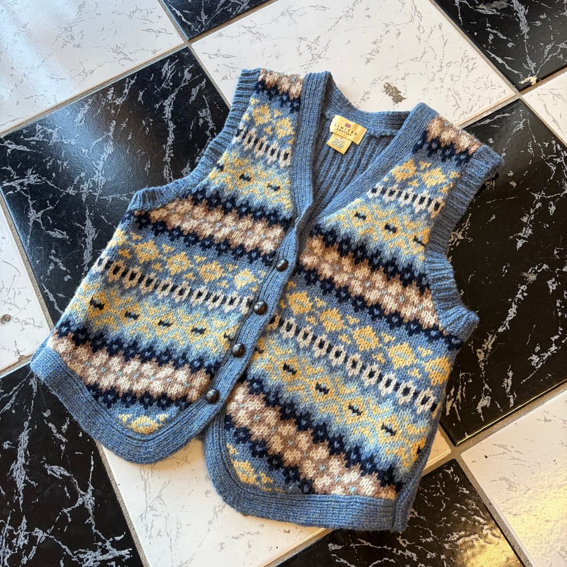 vintage knit vest 상품이미지2