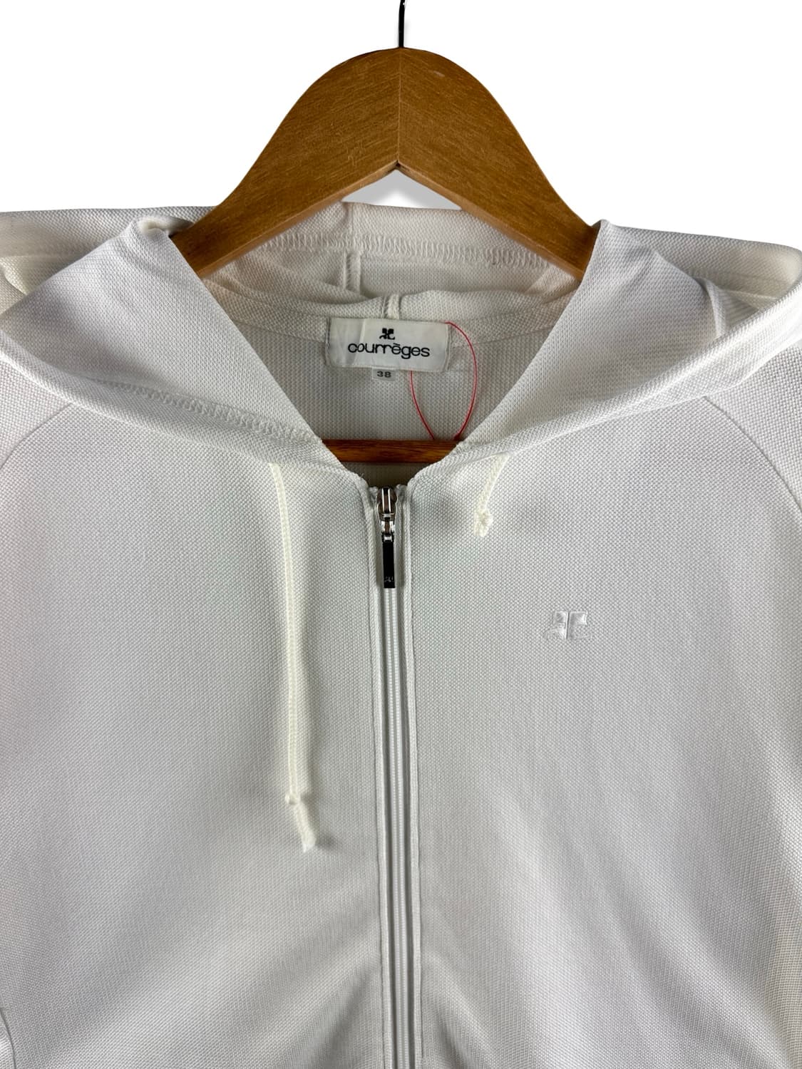 꾸레쥬 화이트 후드집업2612 상품이미지3