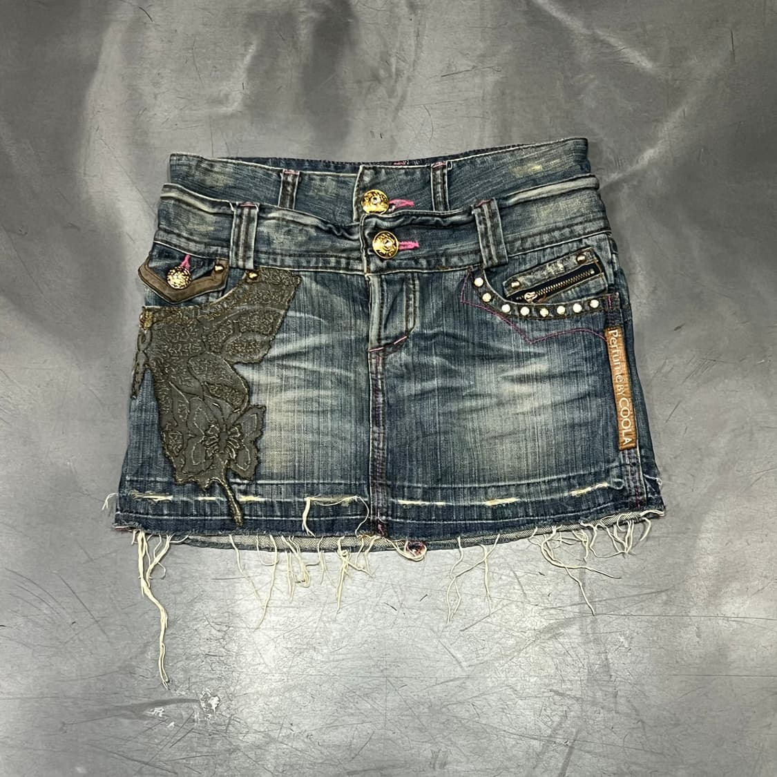  y2k 펑크 레이어드 큐빅 데님 스커트 y16078 상품이미지1