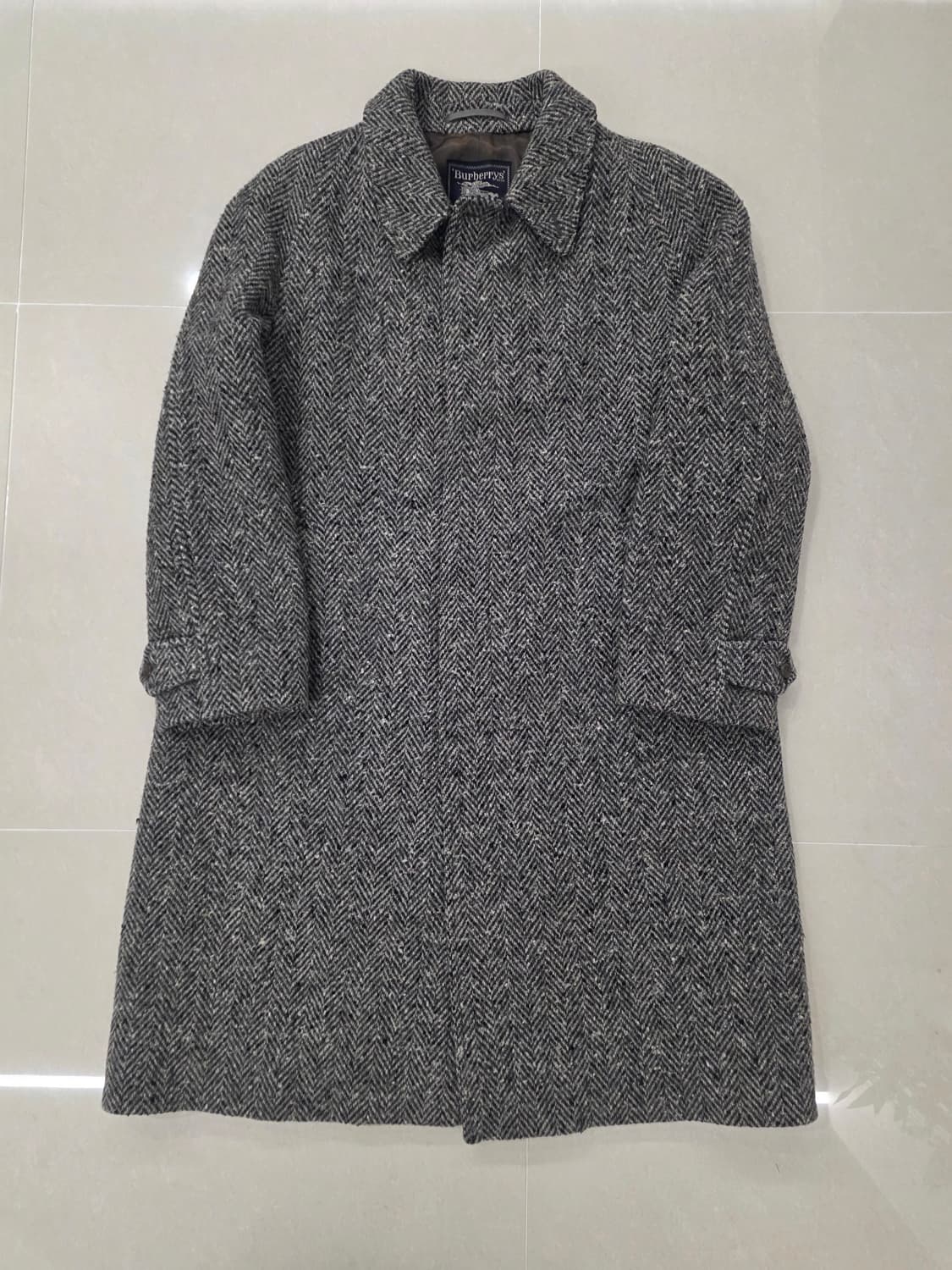 버버리 아이리쉬 트위드 코트 헤링본 상품이미지1