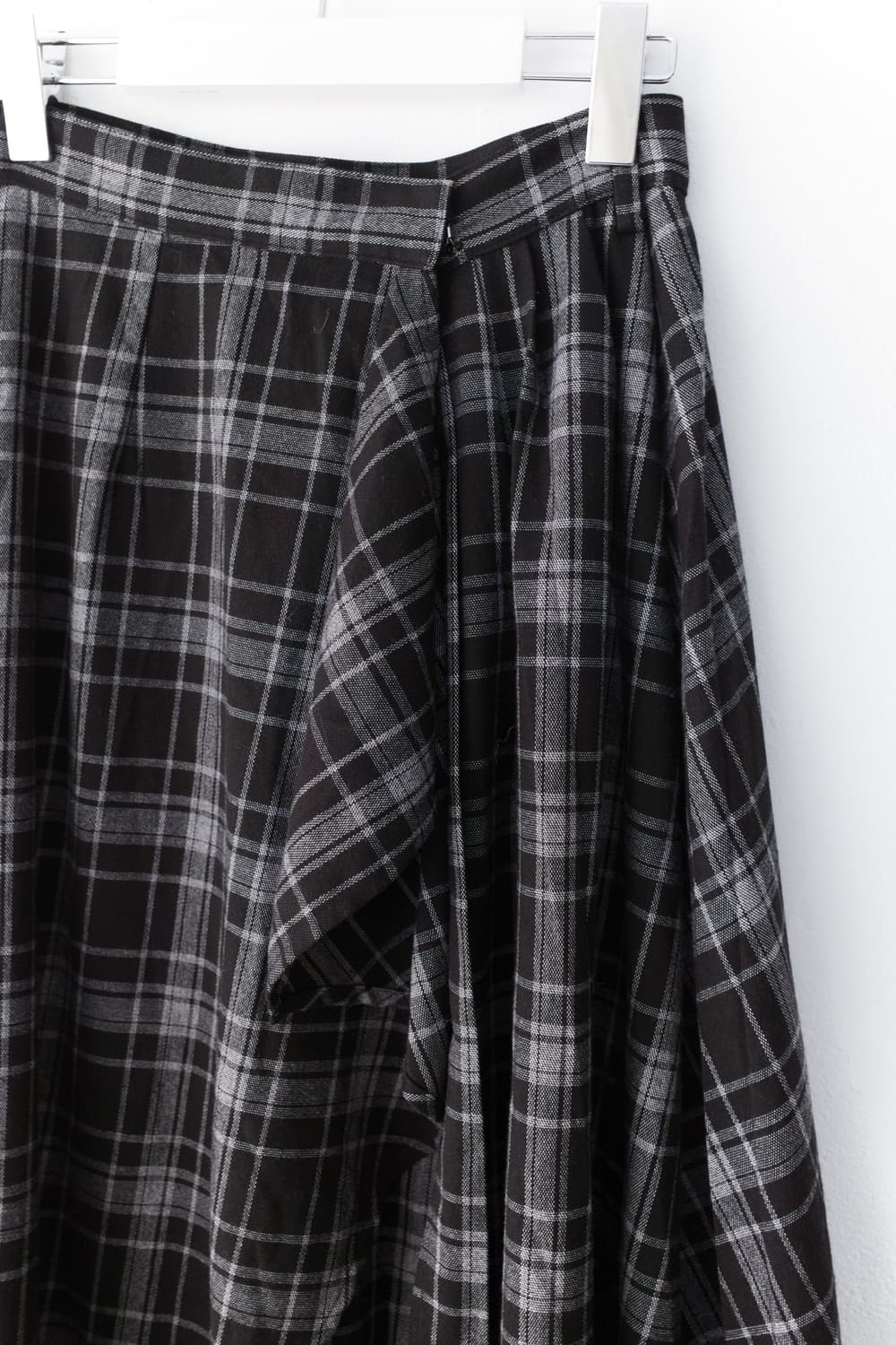 check frill layerd wrap skirt  상품이미지4