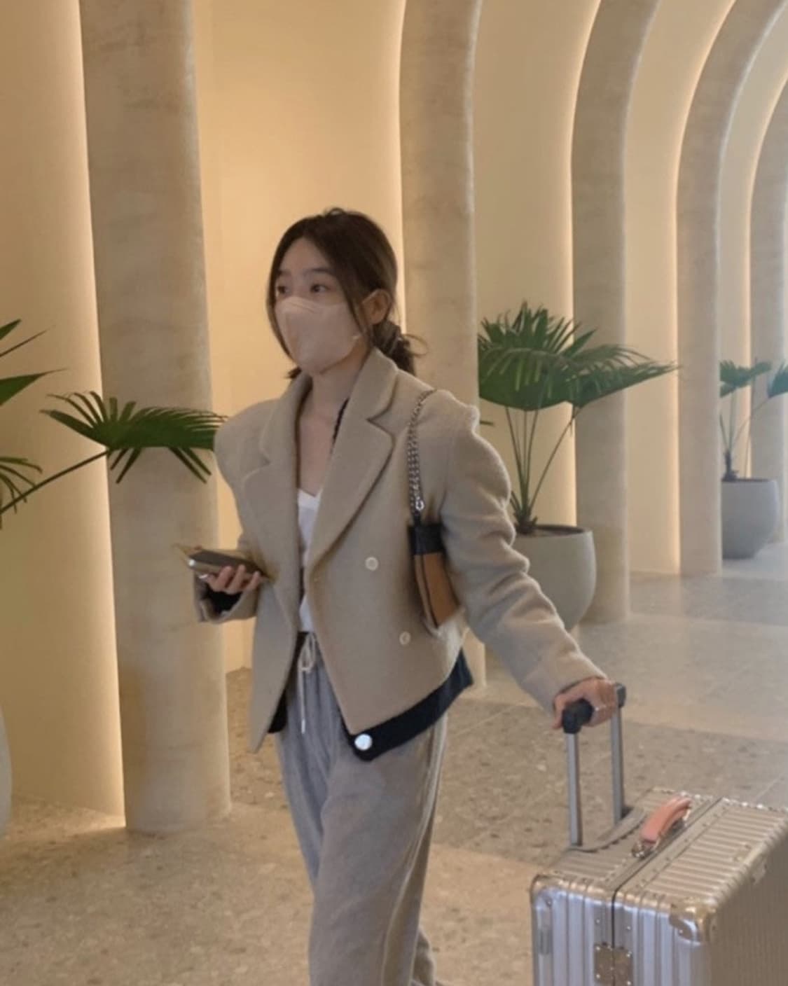 타낫 더블 부클 자켓 베이지 상품이미지4