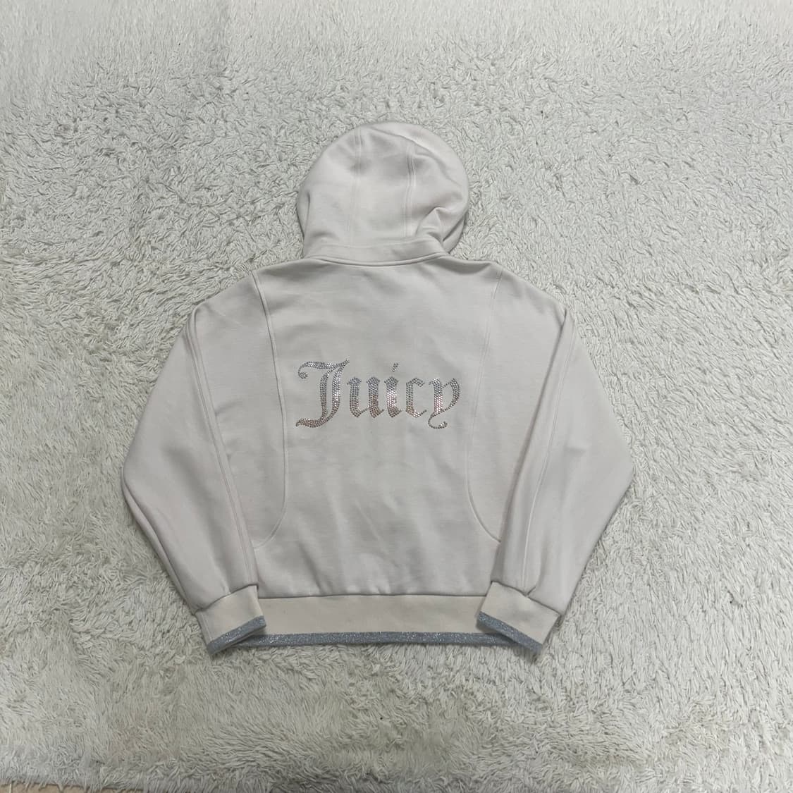 Juicy Couture Ivory Cubic Hood Zip-up 상품이미지5