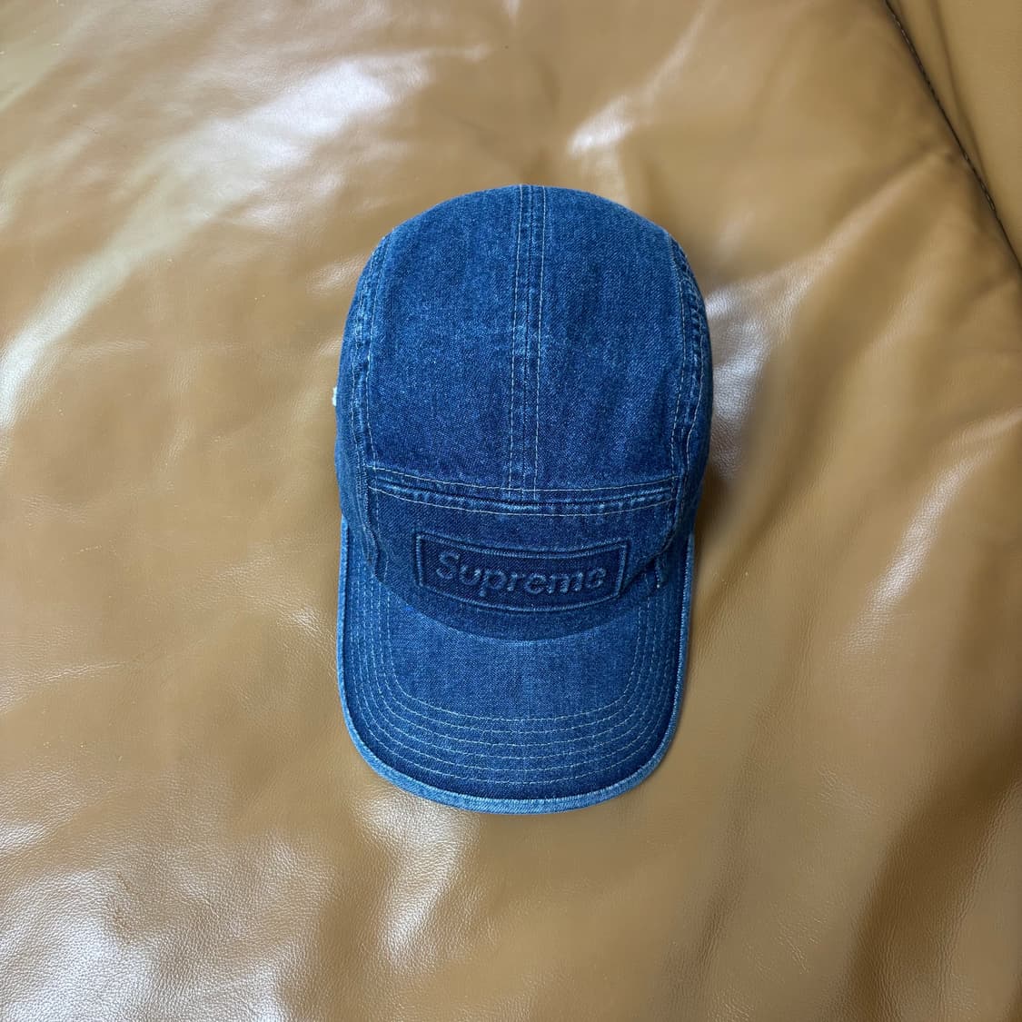 Supreme 슈프림 워시드 데님 캠프캡 모자 (Washed Denim) 상품이미지5