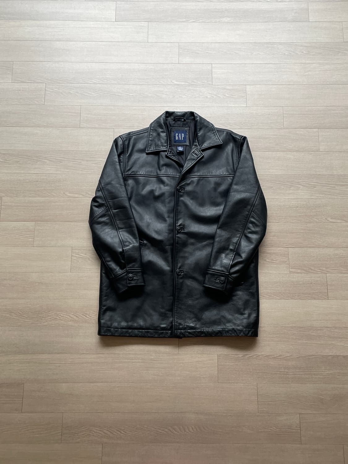 90s 올드갭 레더 카코트 gap carcoat 상품이미지1