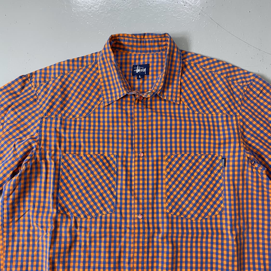 1990’s Made In USA Stussy Check Shirt 상품이미지2