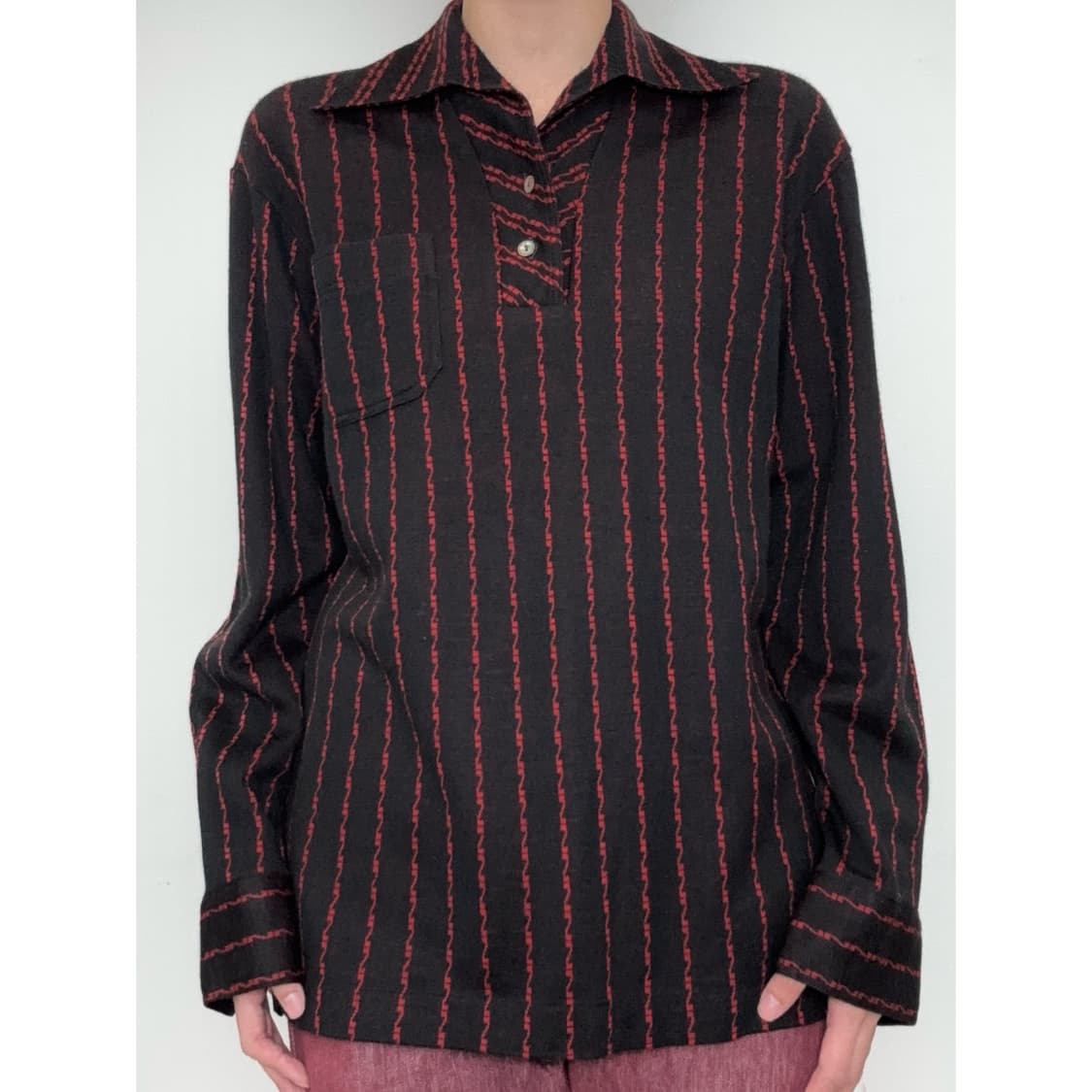 빈티지 락시크 블랙 폴로셔츠 상품이미지1