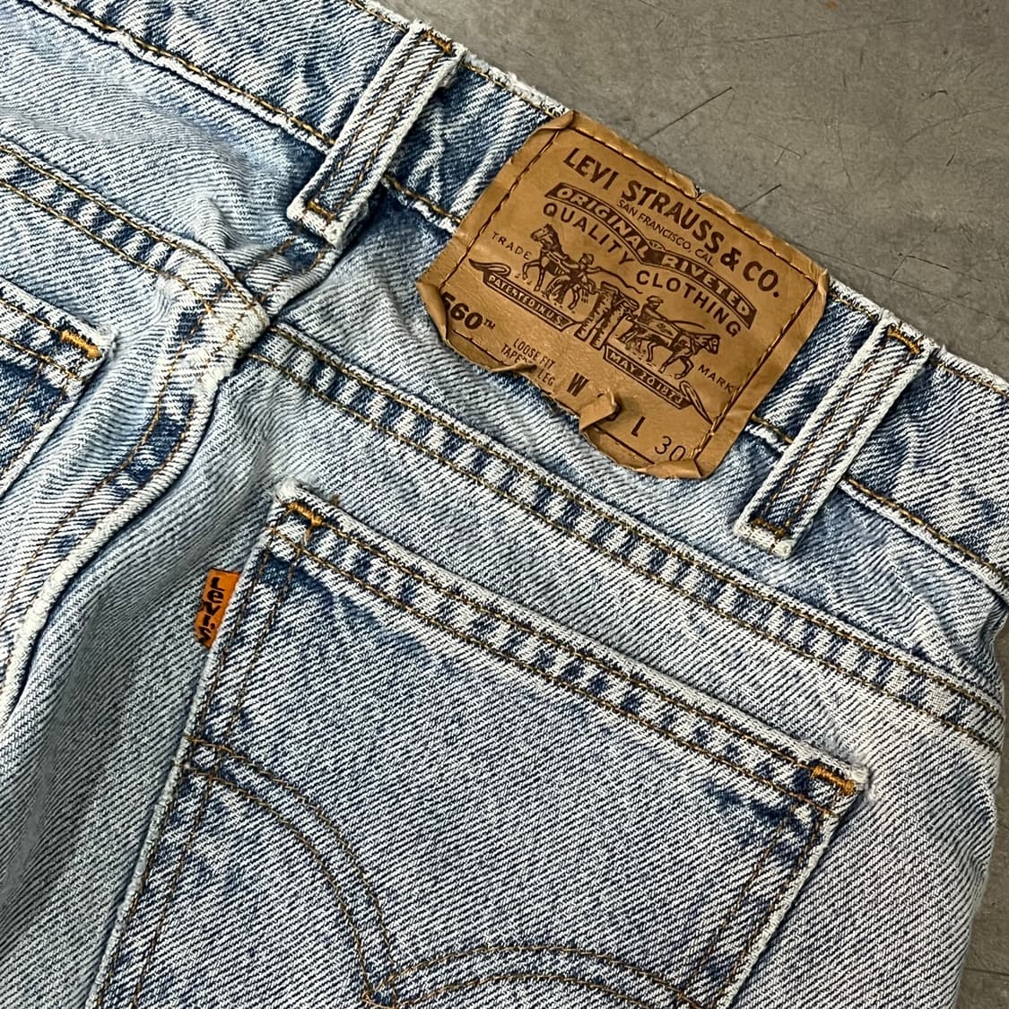  USA 리바이스 560 오렌지탭 데님 팬츠 y14808 상품이미지5