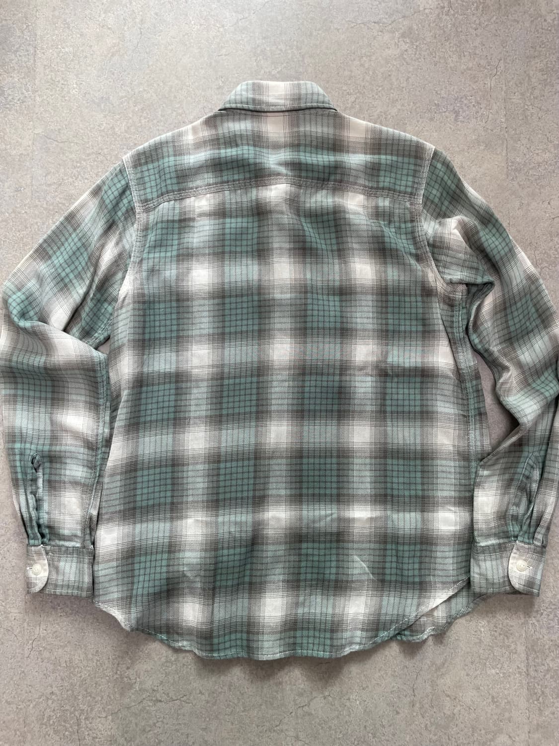 RRL 더블알엘 옴브레 체크 플레이드 셔츠 상품이미지5