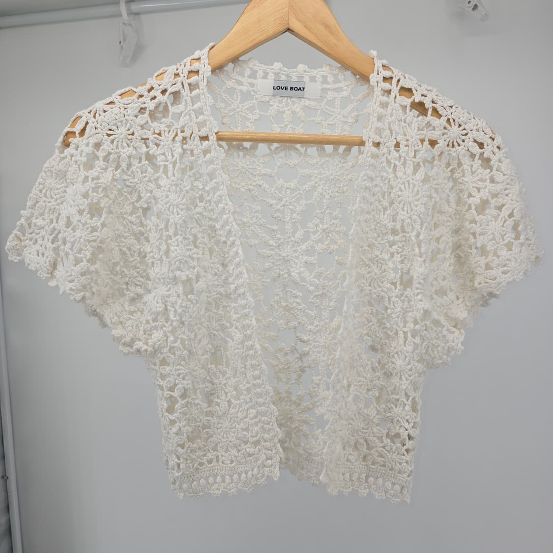 LOVE BOAT 아이보리 크로셰 가디건 상품이미지5