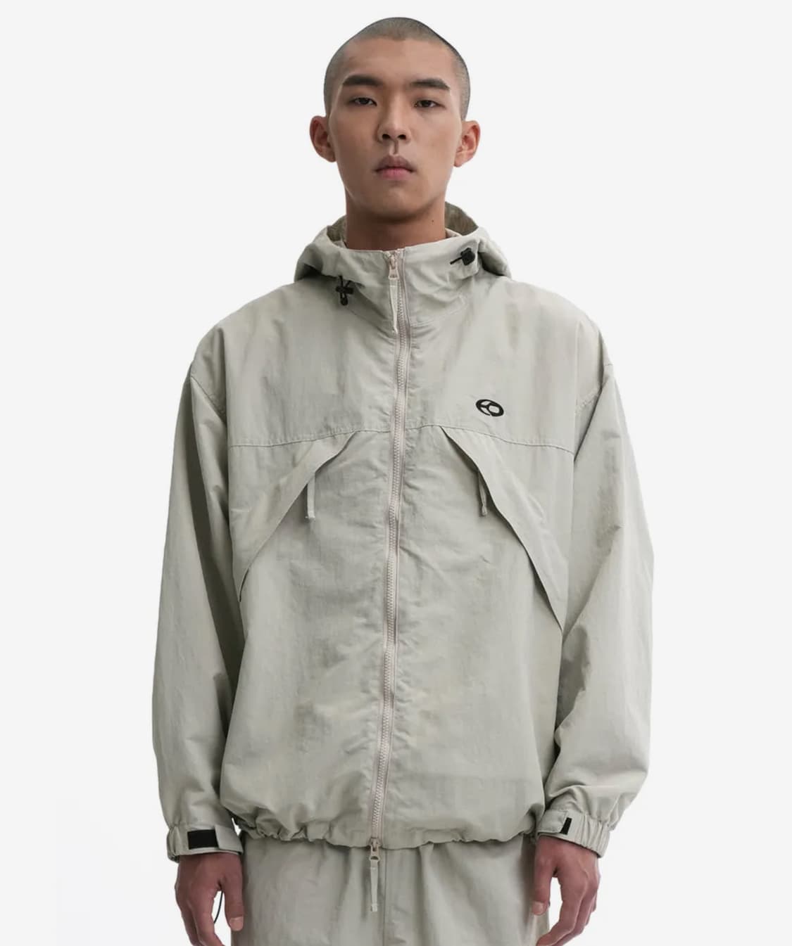OY 나일론 윈드브레이커 자켓 베이지 상품이미지3