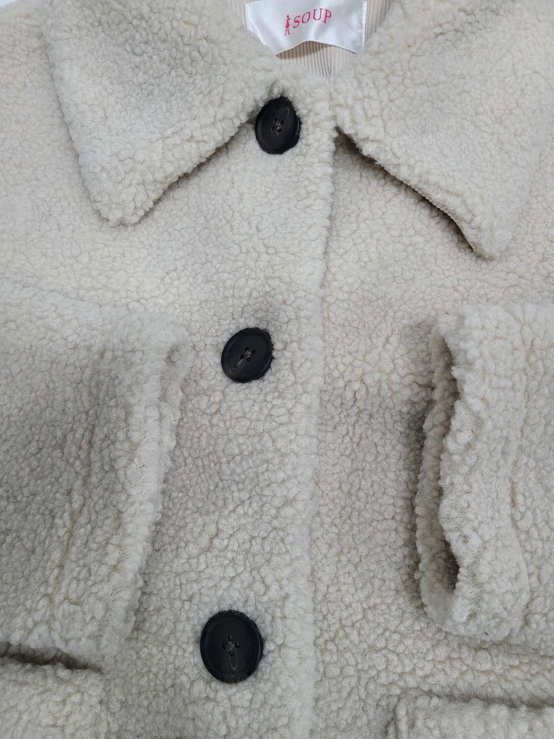 SOUP 숲 스탠카라 덤블 재킷 / 여 55 아이보리 상품이미지6