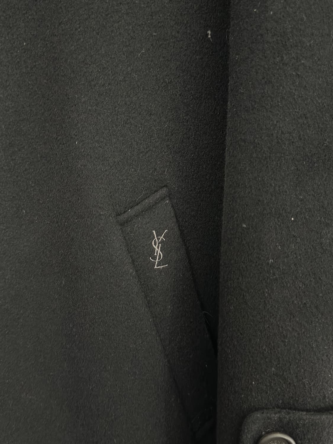 생로랑 블랙 캐시미어 코트 105 상품이미지8
