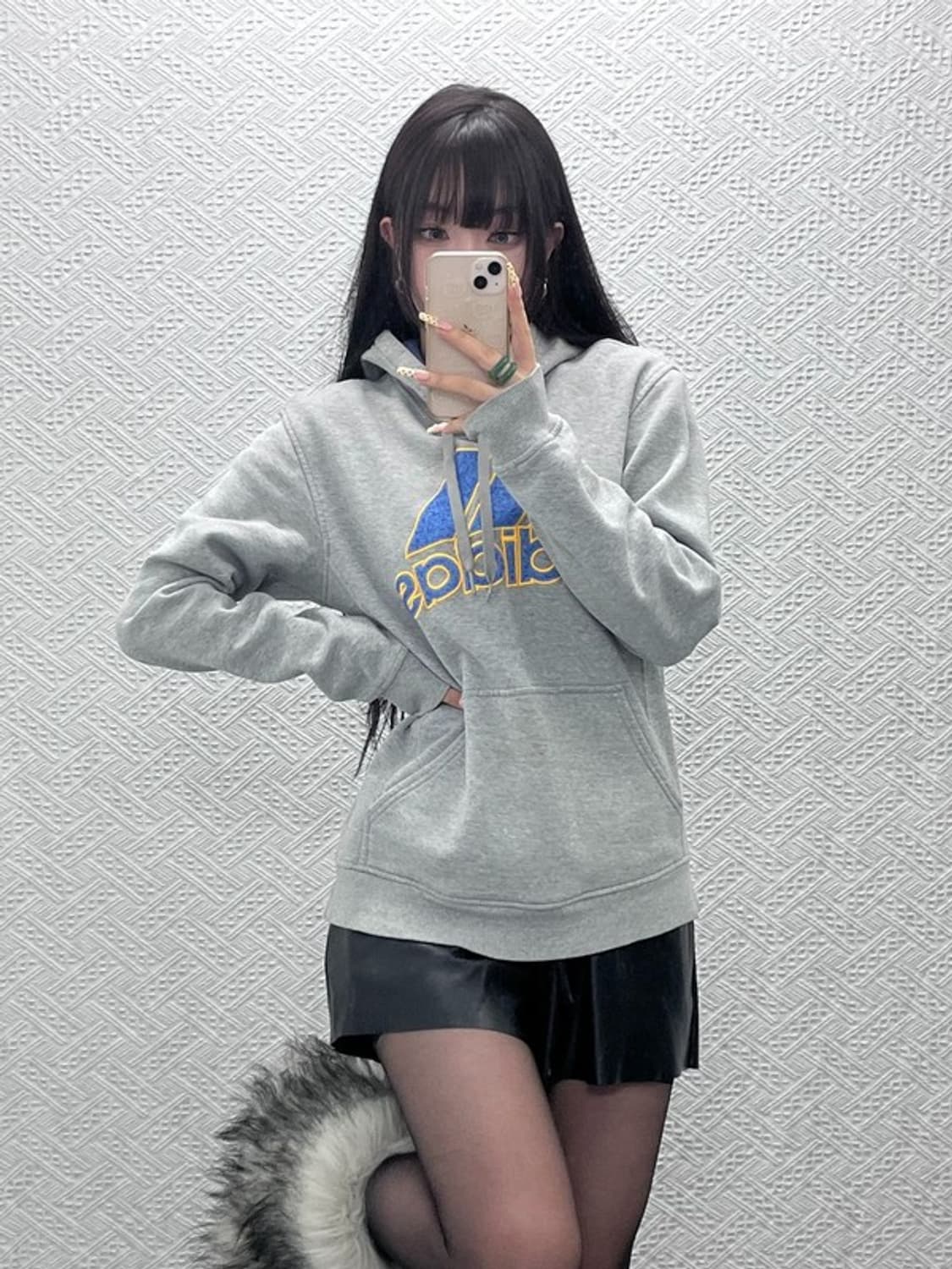 아디다스 빈티지 레트로 00's Y2K 배색 후드티 M C10054 상품이미지1