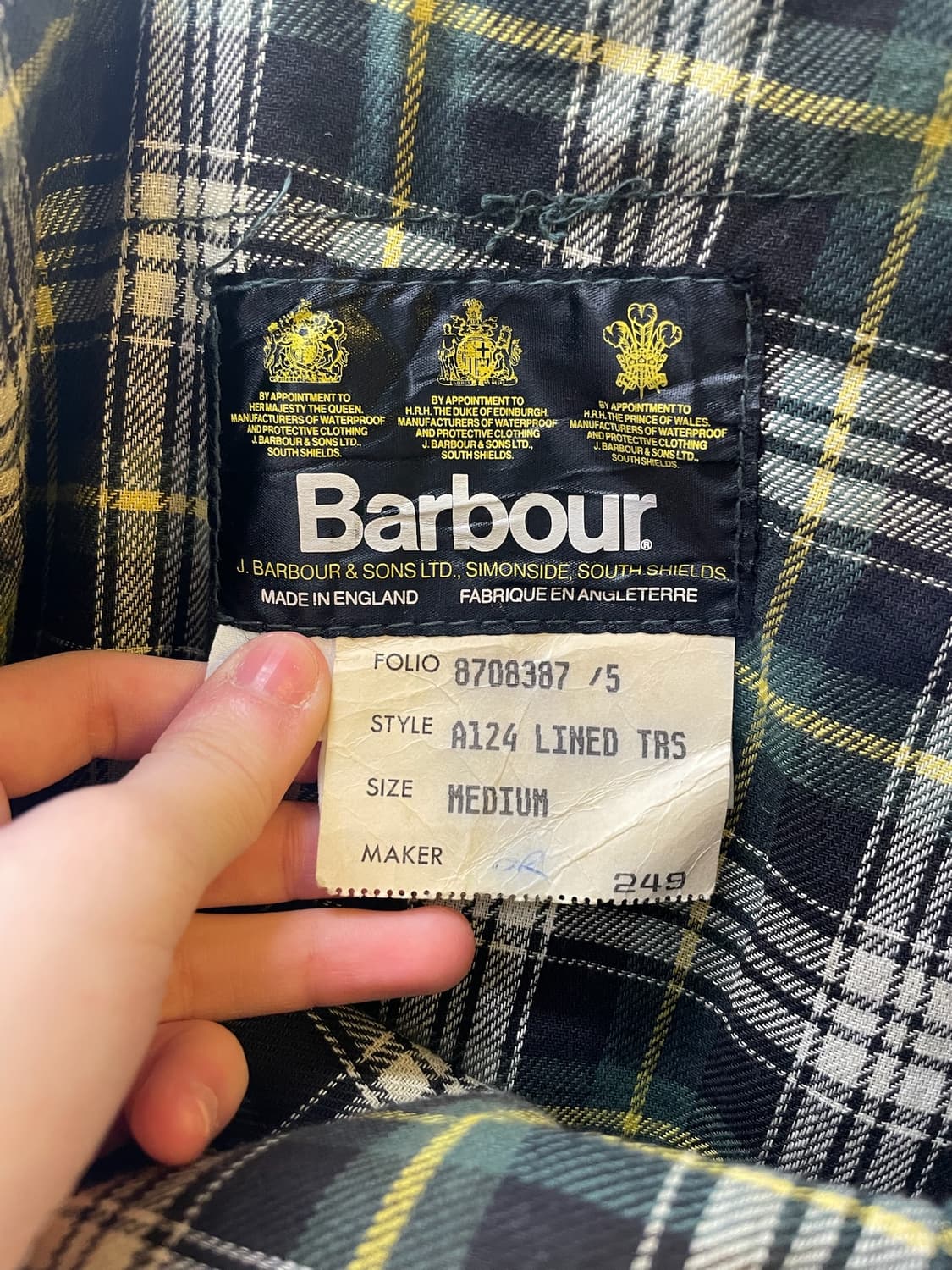 Barbour 바버 올리브 카키 왁스 팬츠 상품이미지10