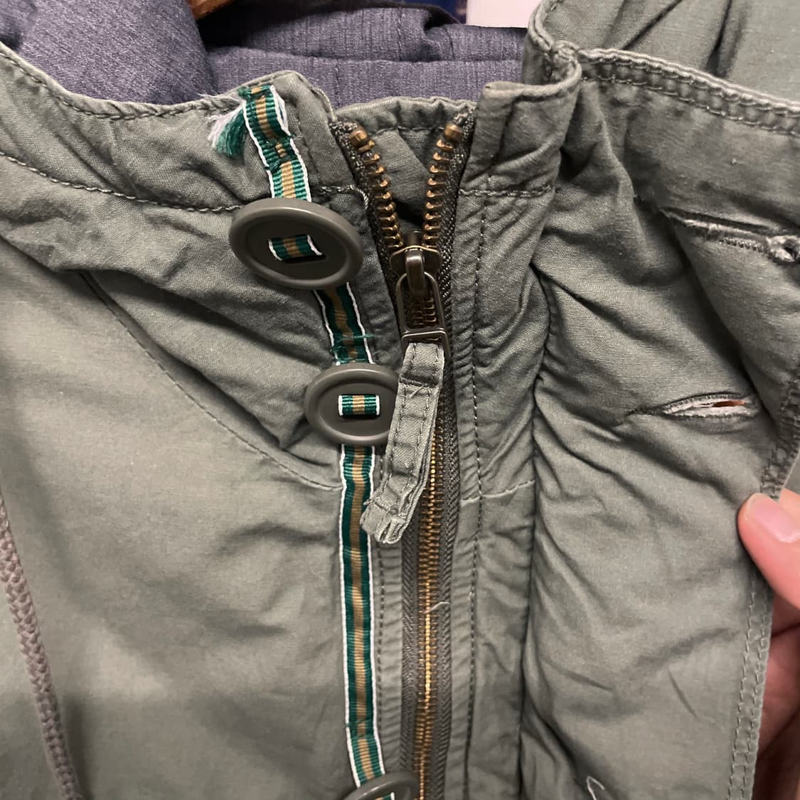 00s 아비렉스 밀리터리 후드 야상 필드 자켓 상품이미지7