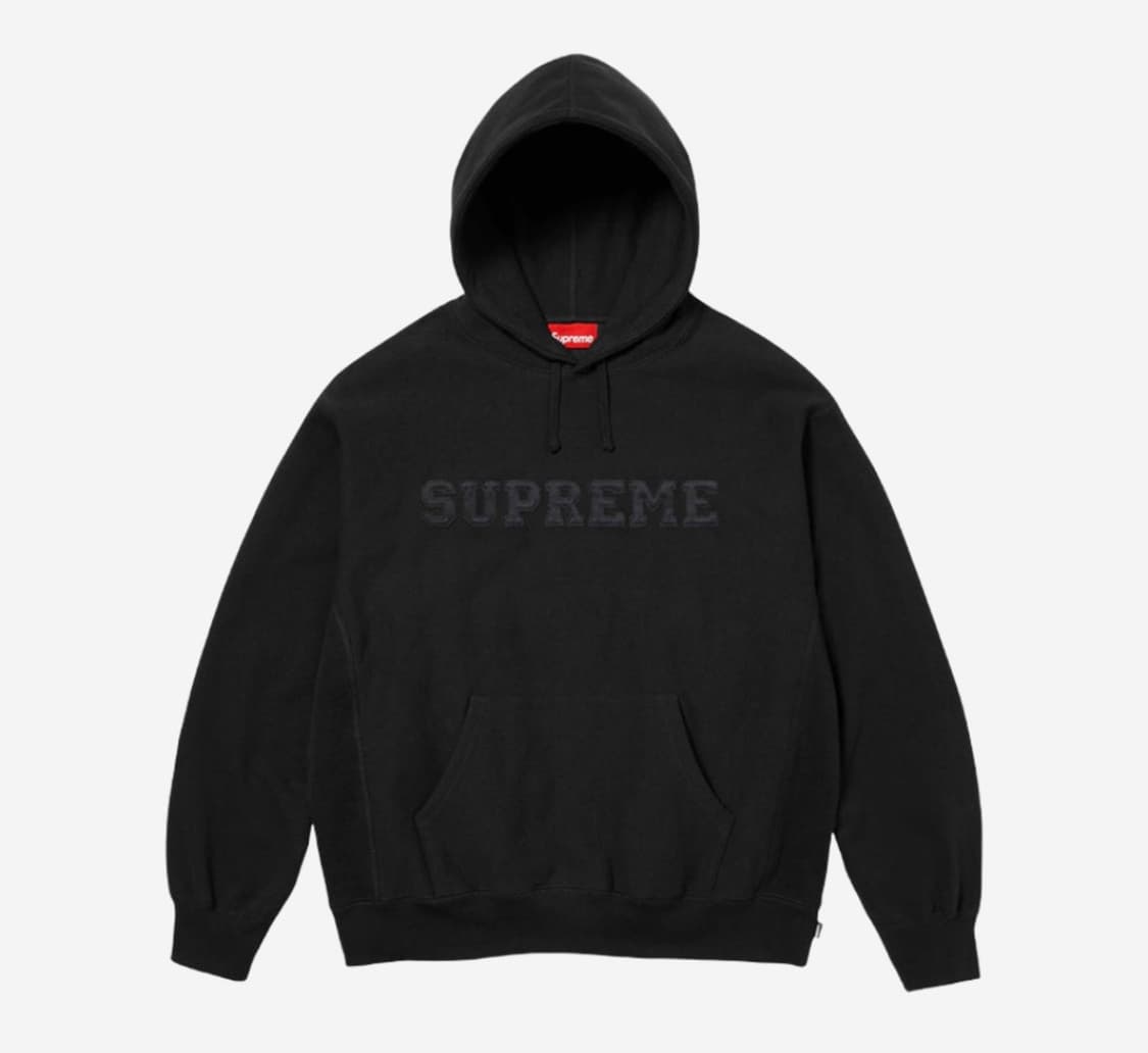 슈프림 컬리지에이트 후드 블랙 XL 상품이미지1