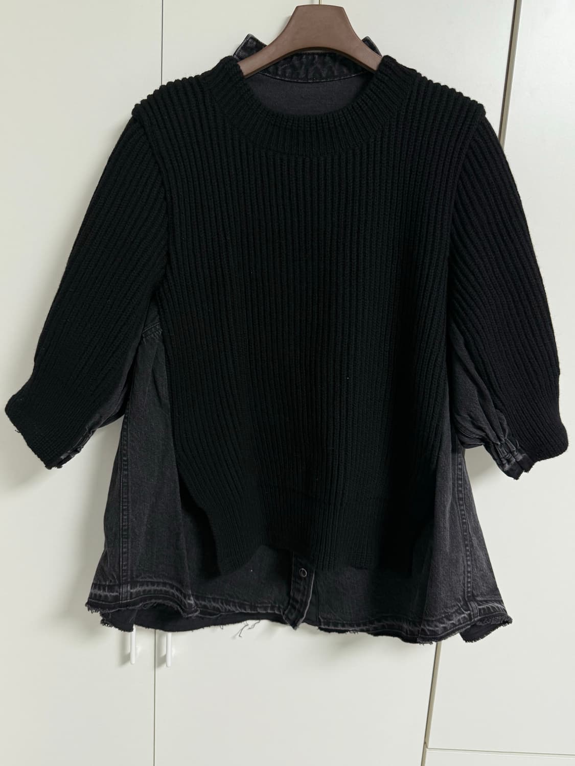 Sacai 사카이 니트 패널 탑 상품이미지2