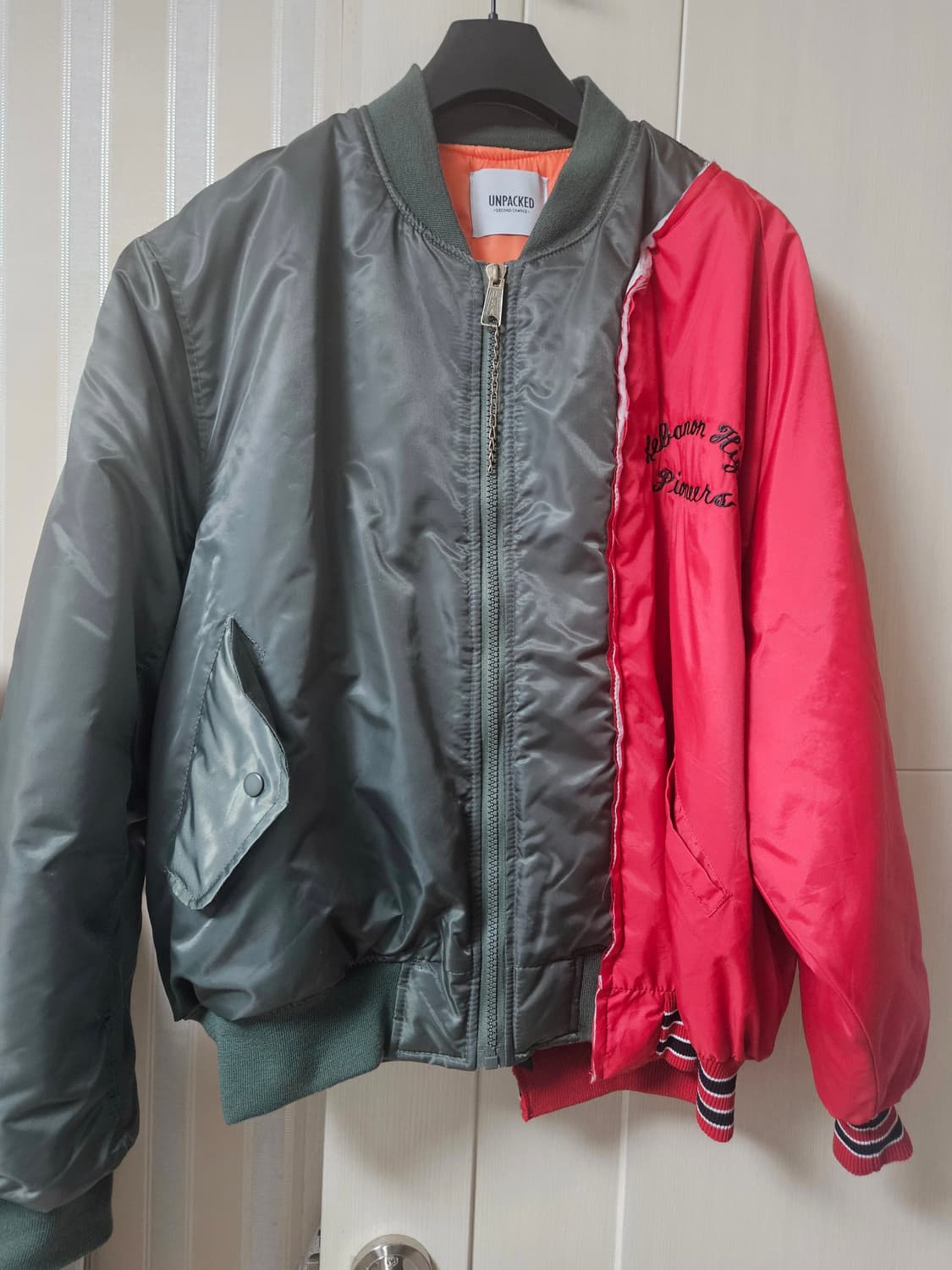 이태리 언팩트(UNPACKED) 봄버 자켓 상품이미지1