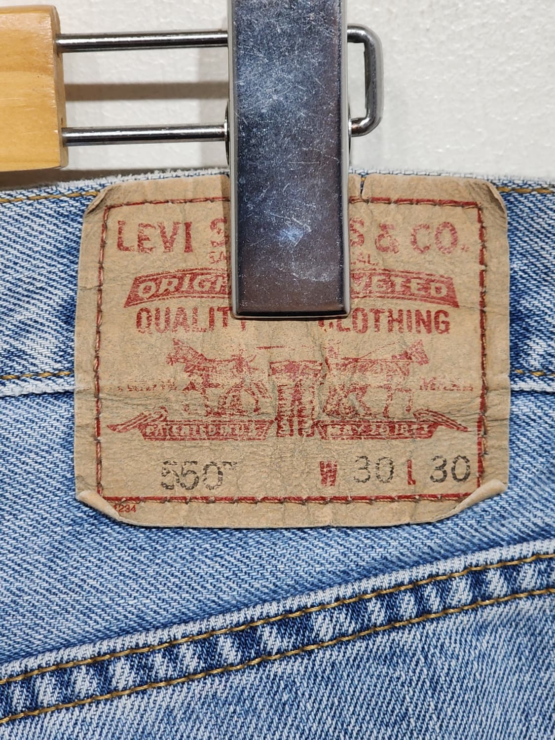 (30) 리바이스 550 청바지 연청 루즈핏 데님팬츠  상품이미지5