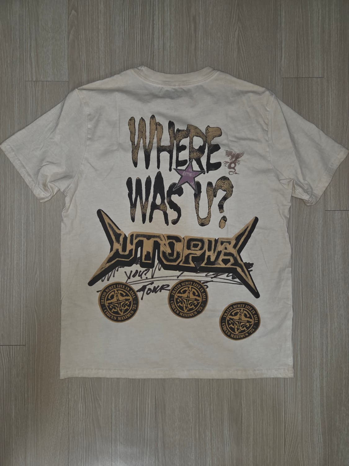 [새상품] 트래비스 스캇 머천 반팔 티셔츠 상품이미지2