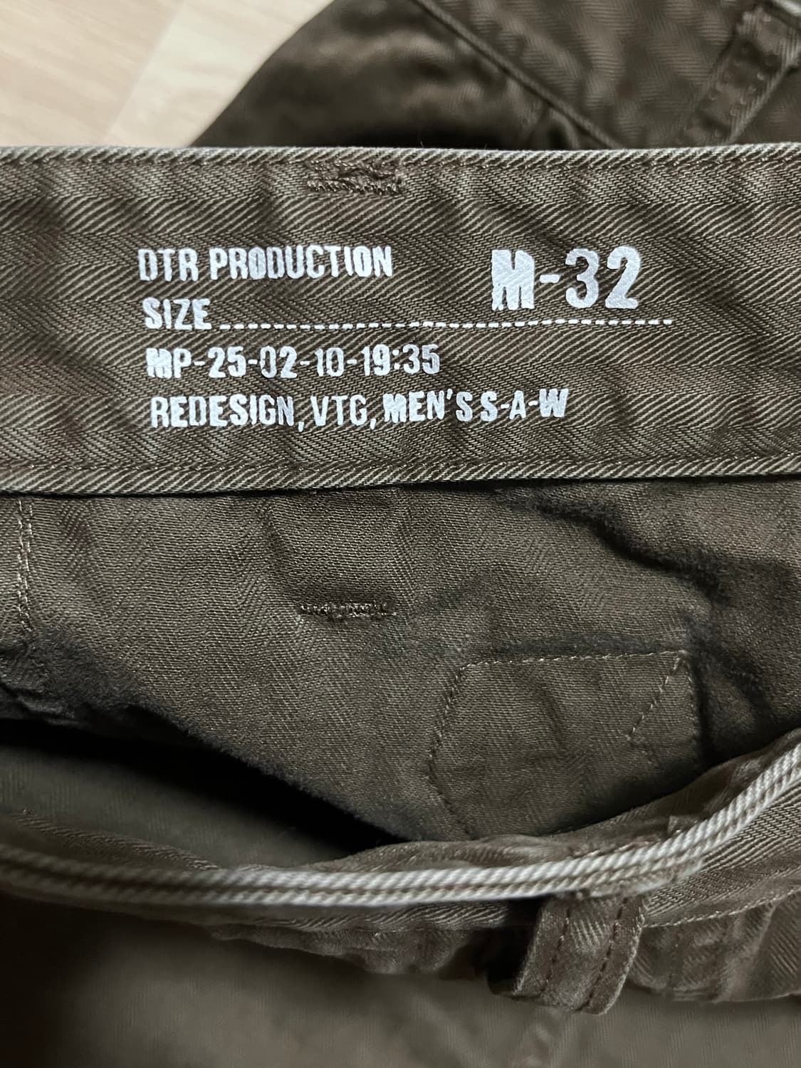 듀테로 베이커 팬츠 빈티지 브라운 M 상품이미지10