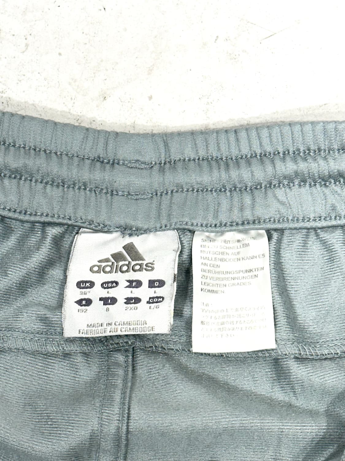 아디다스 와이드 그레이 화이트 삼선 트레이닝 팬츠 추리닝 바지 2XL 상품이미지7