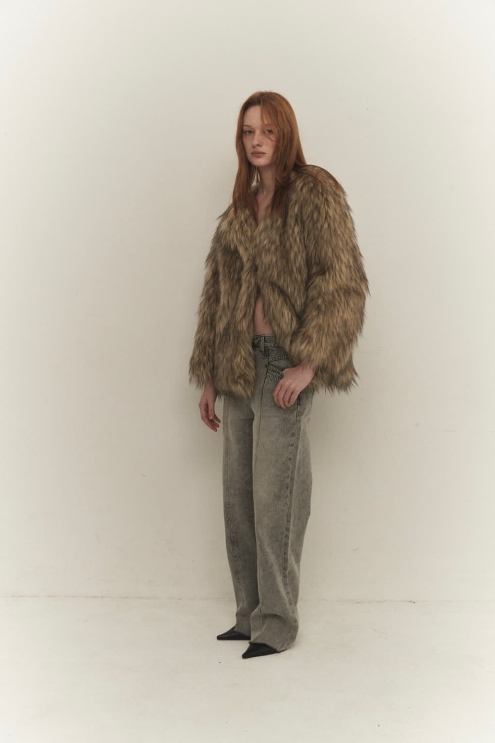 도드 dode 퍼자켓 EMMA FAUX FUR JACKET 상품이미지4