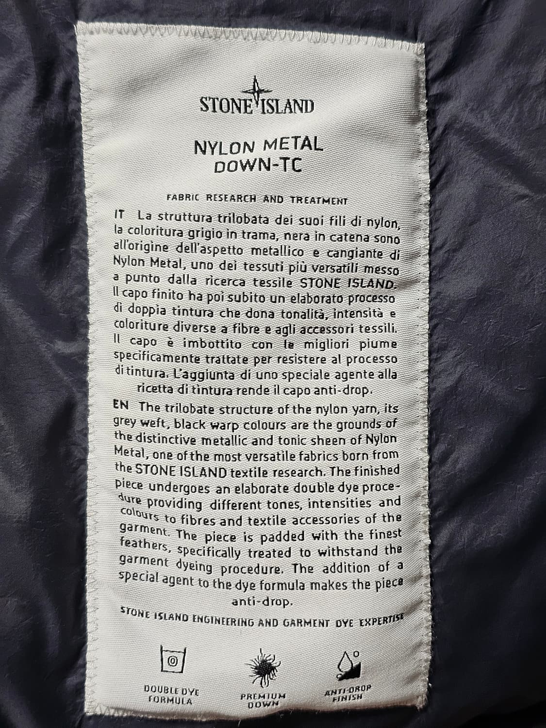 스톤아일랜드 나일론 메탈 다운-TC 자켓 상품이미지6