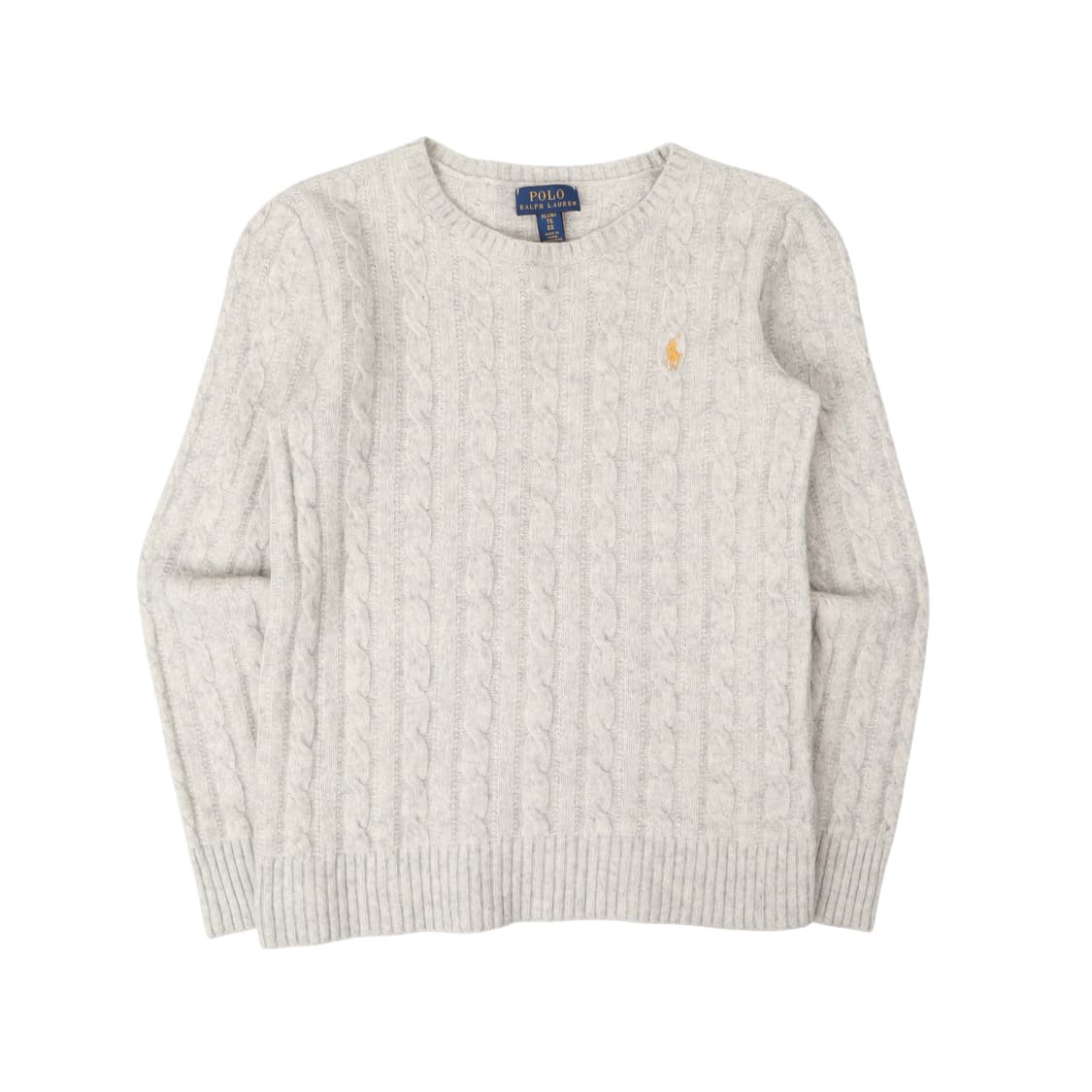 폴로 랄프로렌 그레이 펄 케이블 니트 상품이미지1