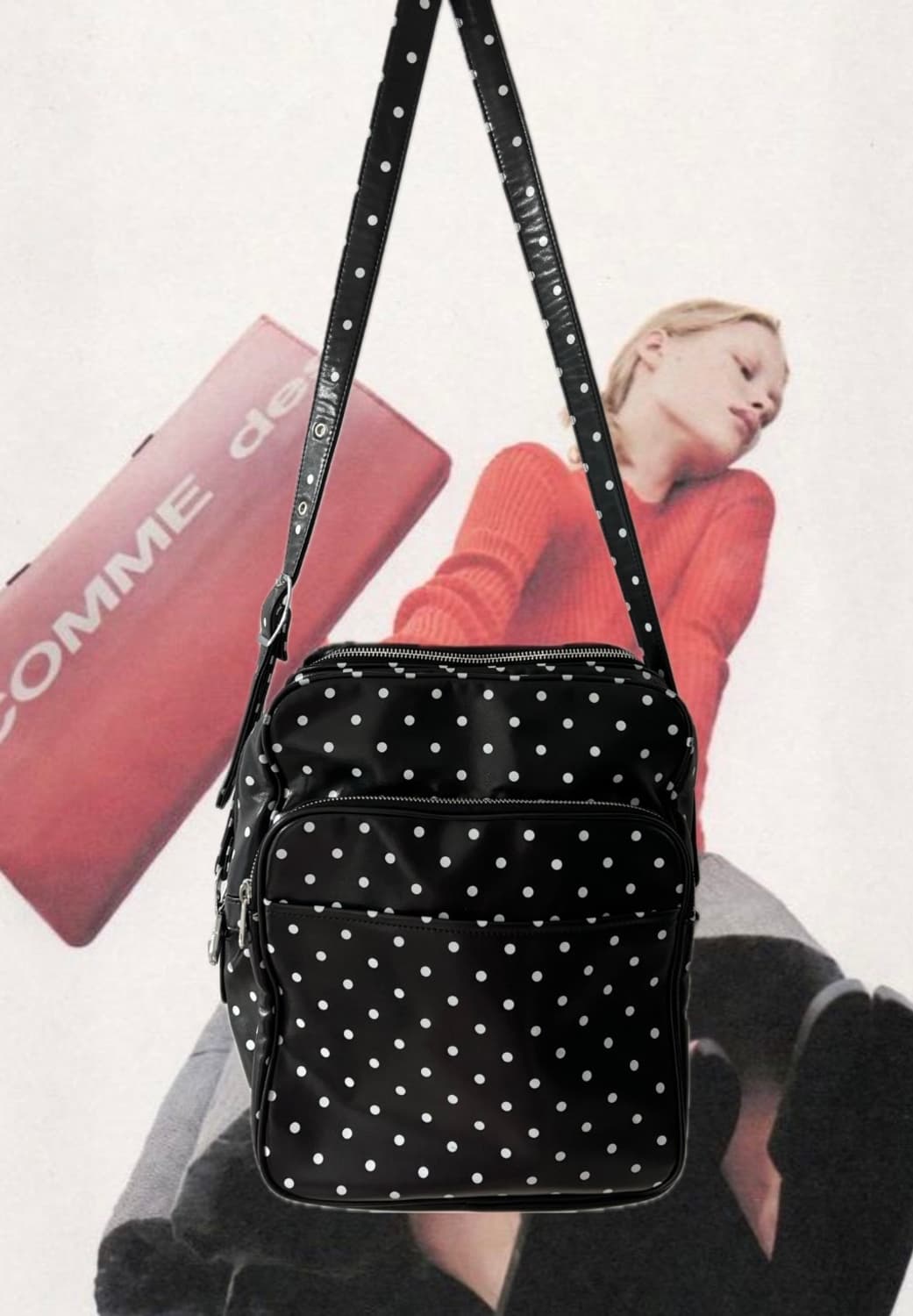 꼼데가르송 도트 크로스백  상품이미지1