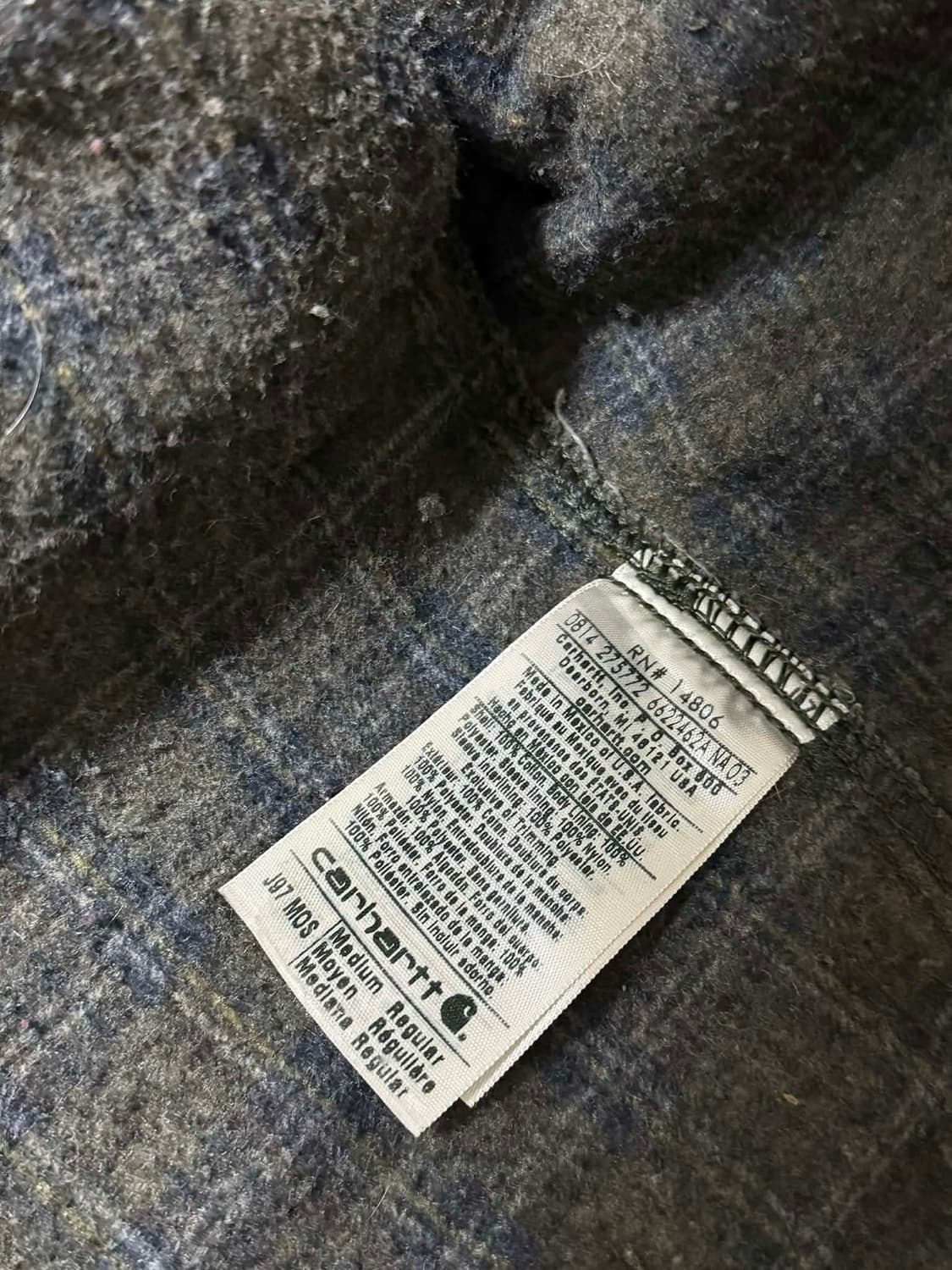 칼하트 J97 모스그 자켓 M 상품이미지9