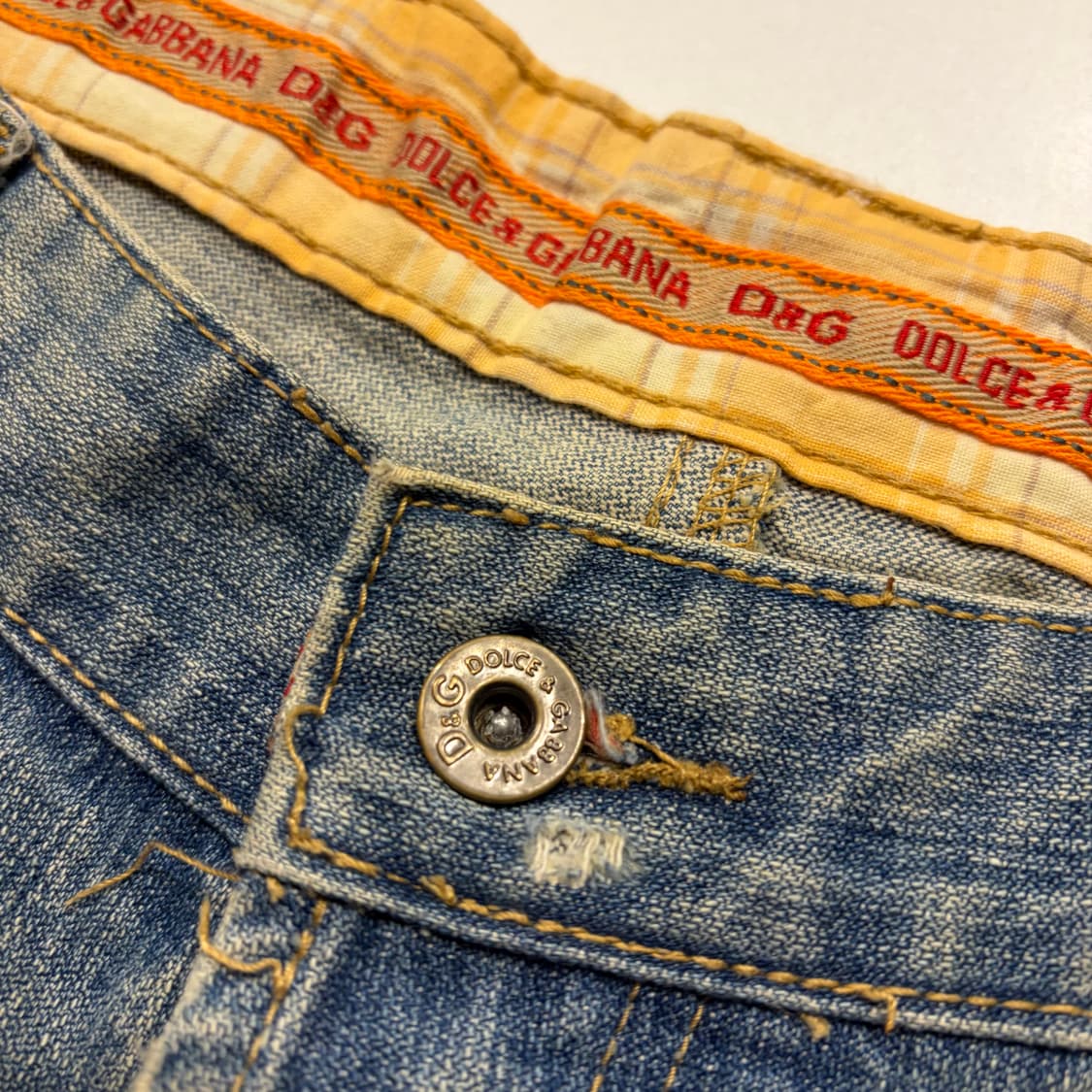 [34] 00s 돌체앤가바나 D&G 디스트로이드 데님 팬츠 D779 상품이미지7