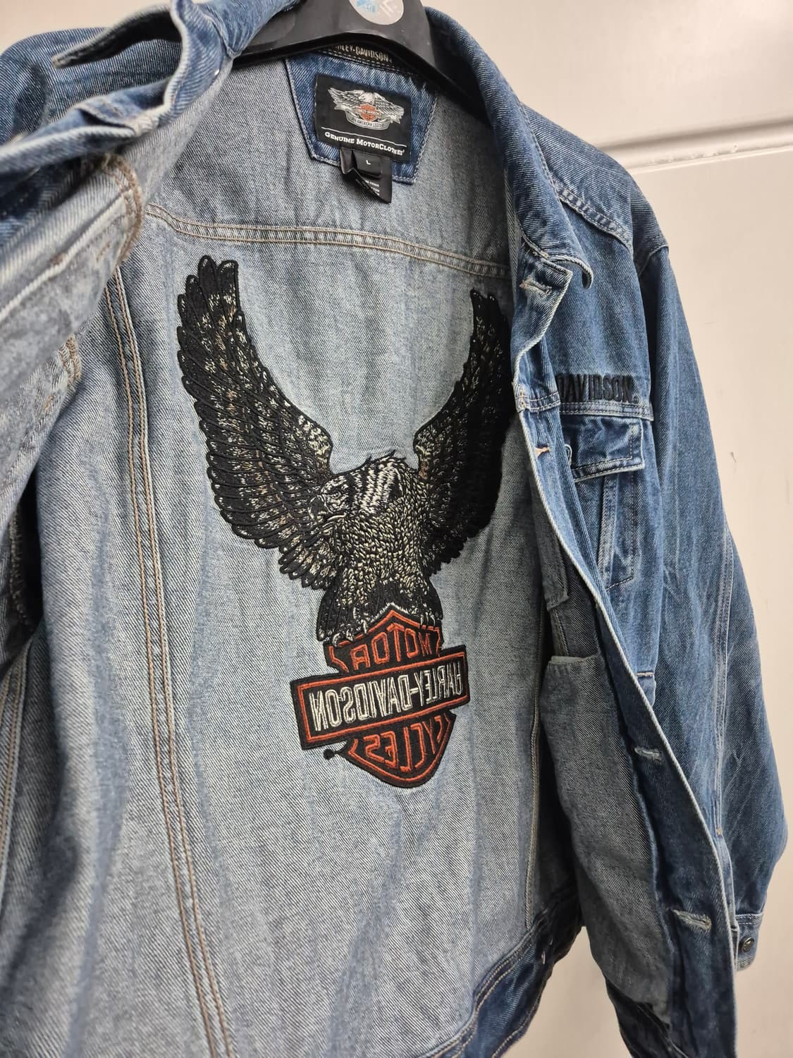 할리데이비슨 이글 바 앤 실드 데님 자켓(L/100) 상품이미지4
