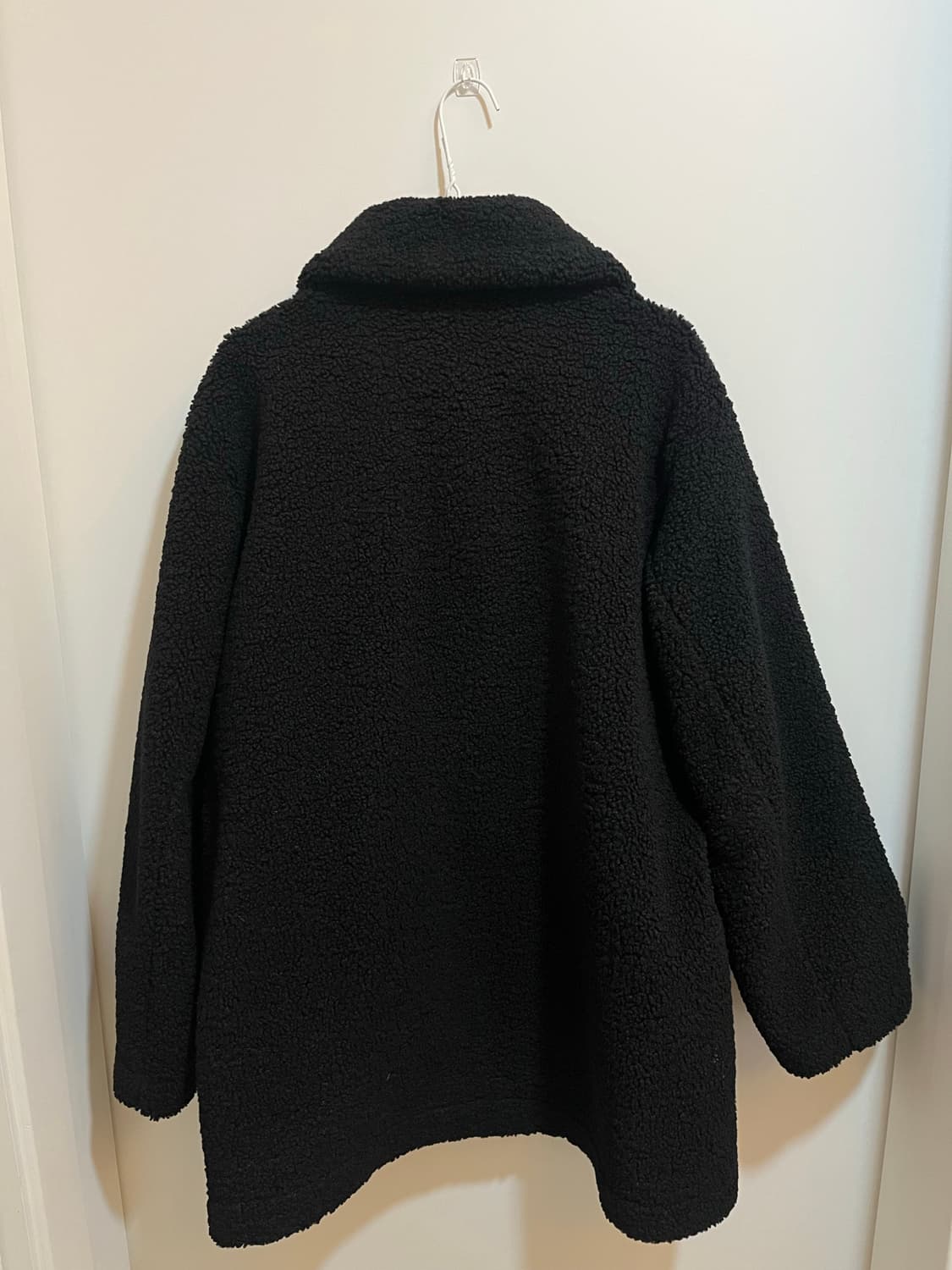 JICHOI COMFORT 지초이 컴포트 23-007 플리스 코트 블랙 상품이미지3