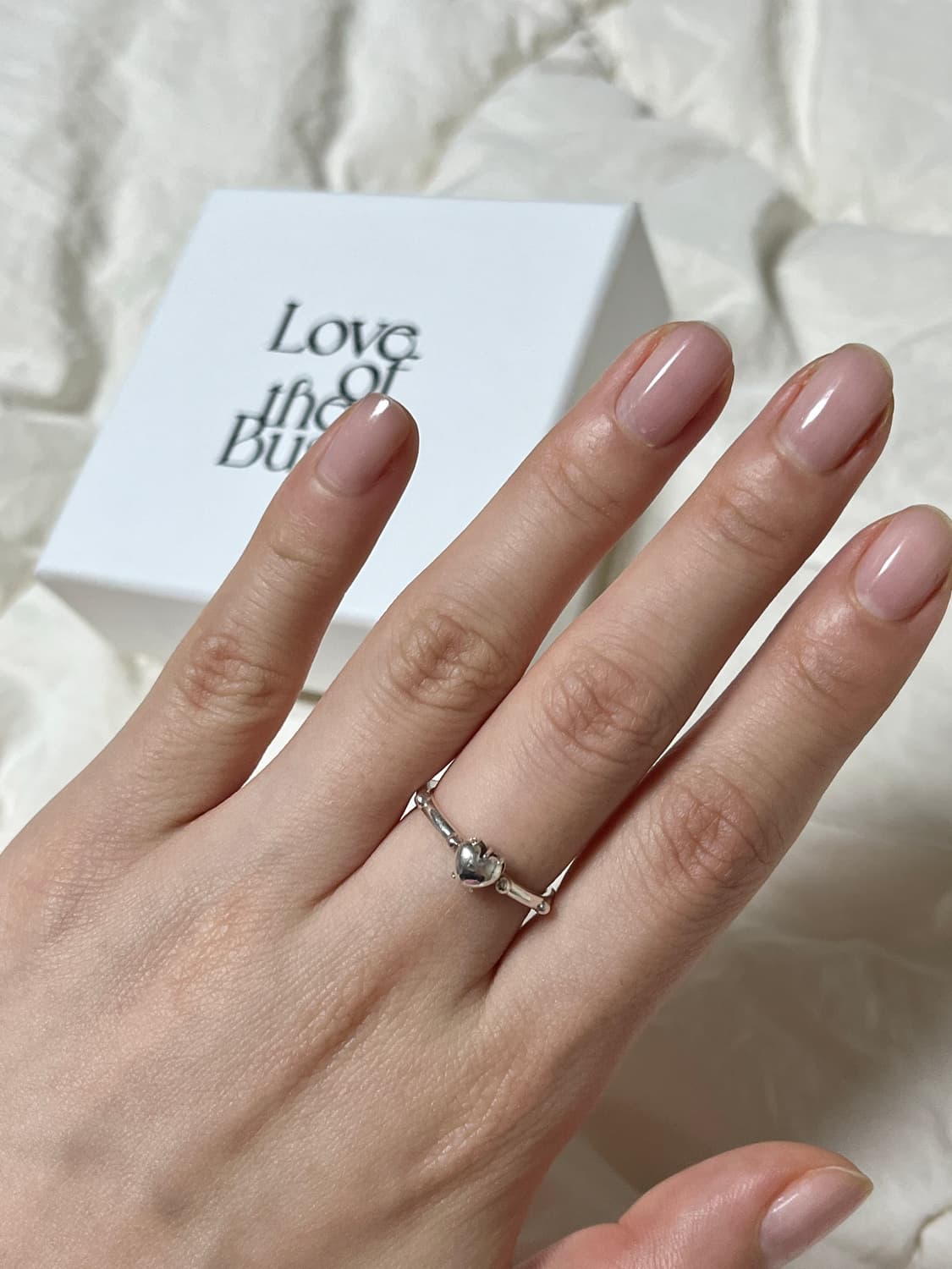 럽오브더부쉬 반지 12호 Tiny Heart Silver Ring 상품이미지3