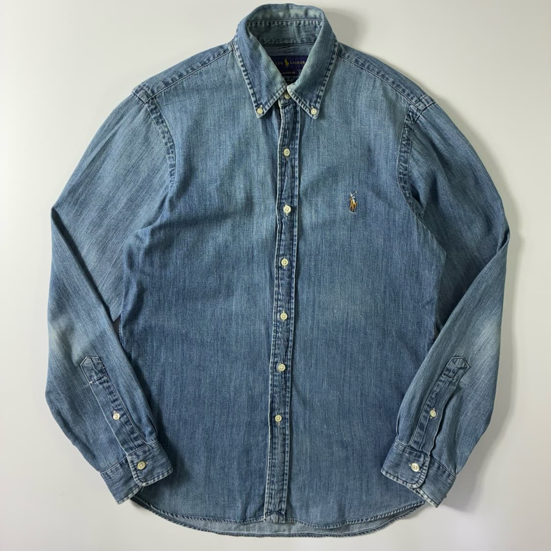 Polo  폴로 랄프로렌 자수 코튼 샴브레이 셔츠  상품이미지1