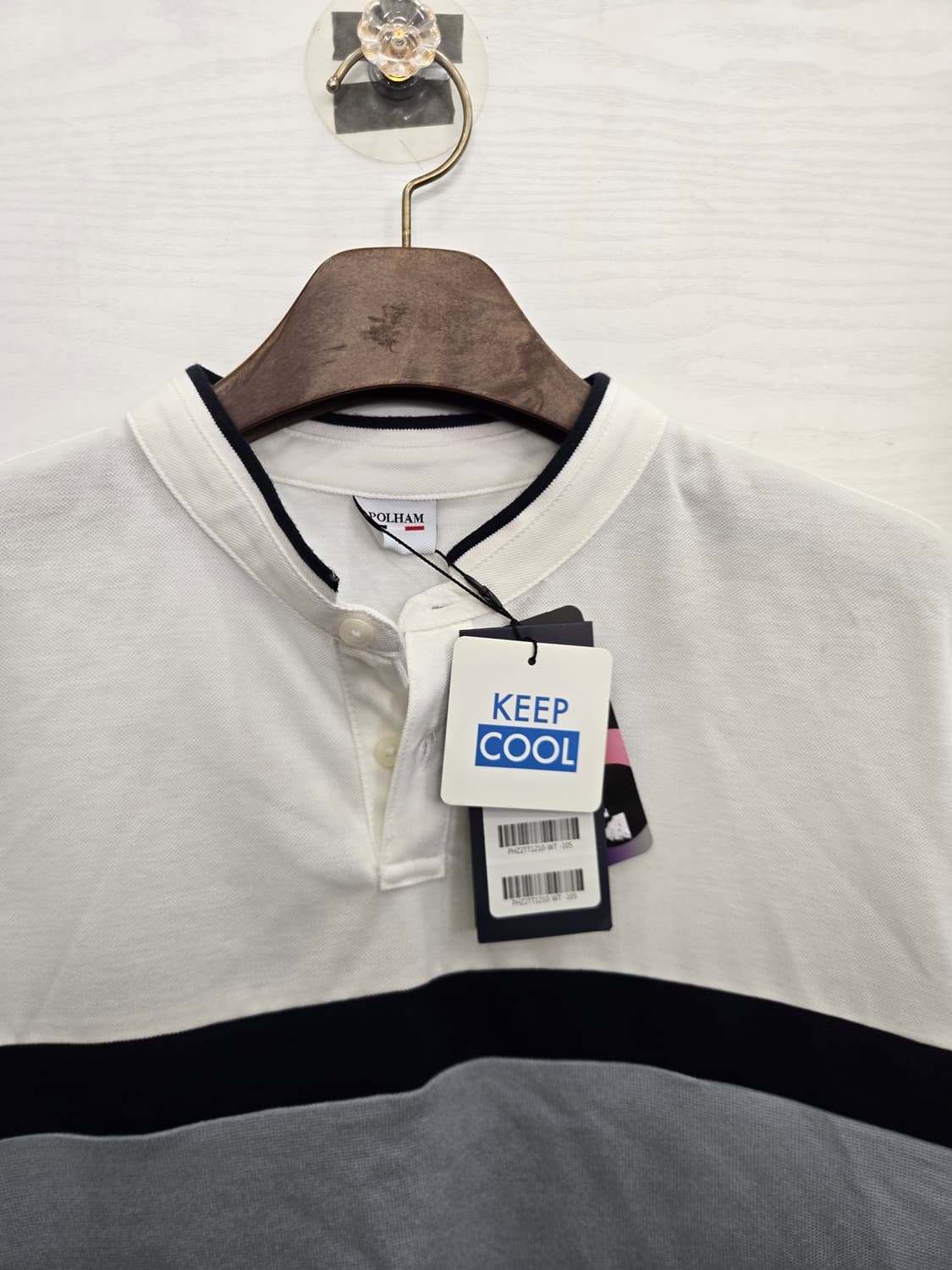 105,XL,택있는 새상품)) POLHAM 폴햄 반팔티셔츠! 깔끔한디자인 상품이미지2