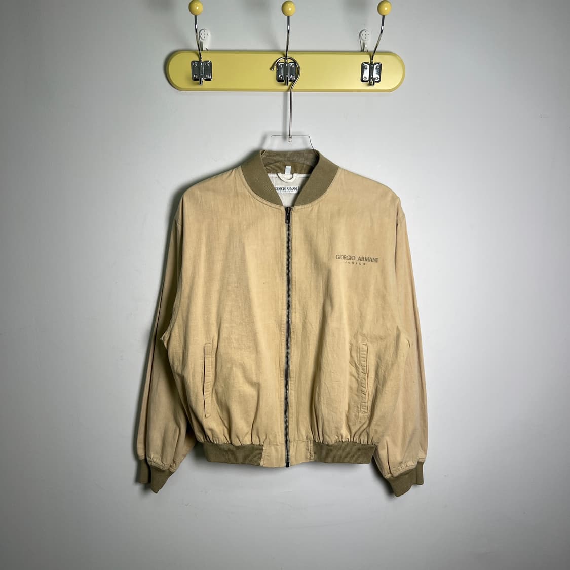 조르지오 아르마니 빈티지 베이지 봄버 자켓  상품이미지1