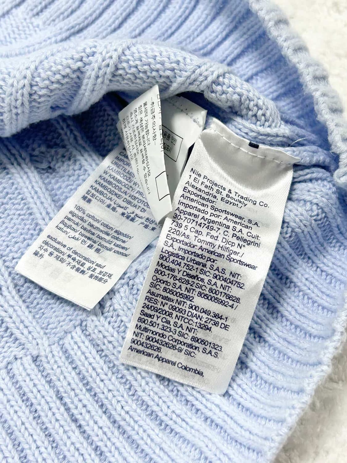 타미힐피거 스몰로고 소라 케이블니트 상품이미지8