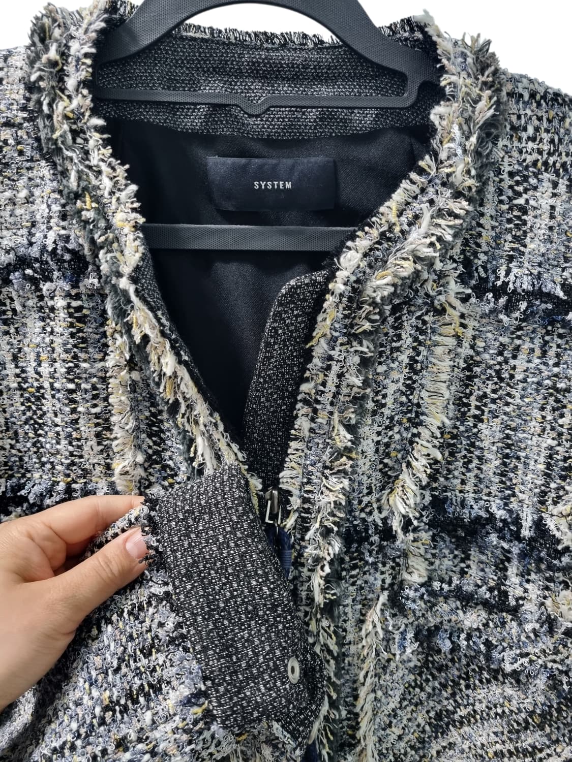SYSTEM 시스템 간절기 트위드 자켓 55 상품이미지3