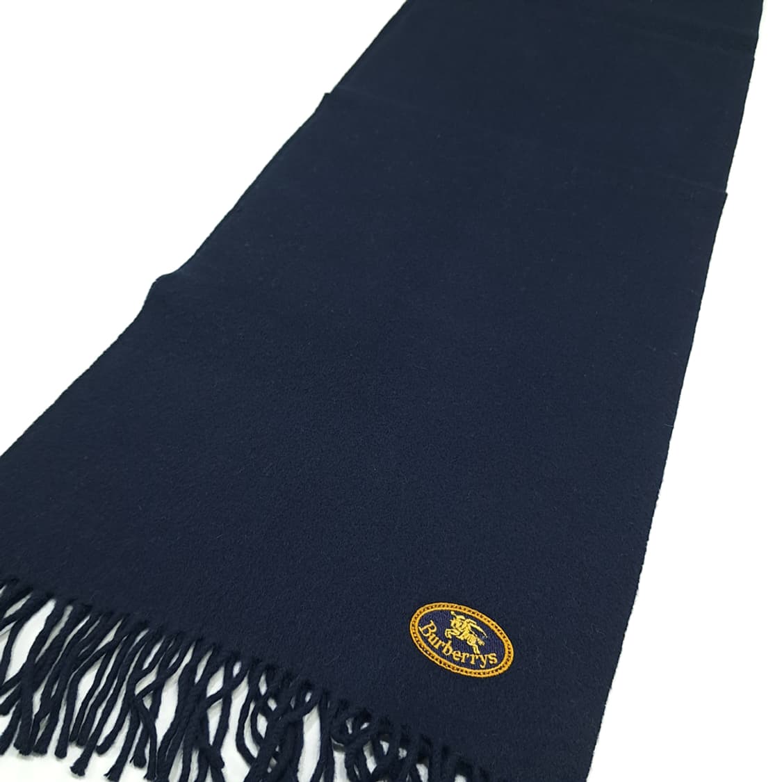 MX267 버버리 클래식 다크네이비 램스울 목도리 머플러 상품이미지2