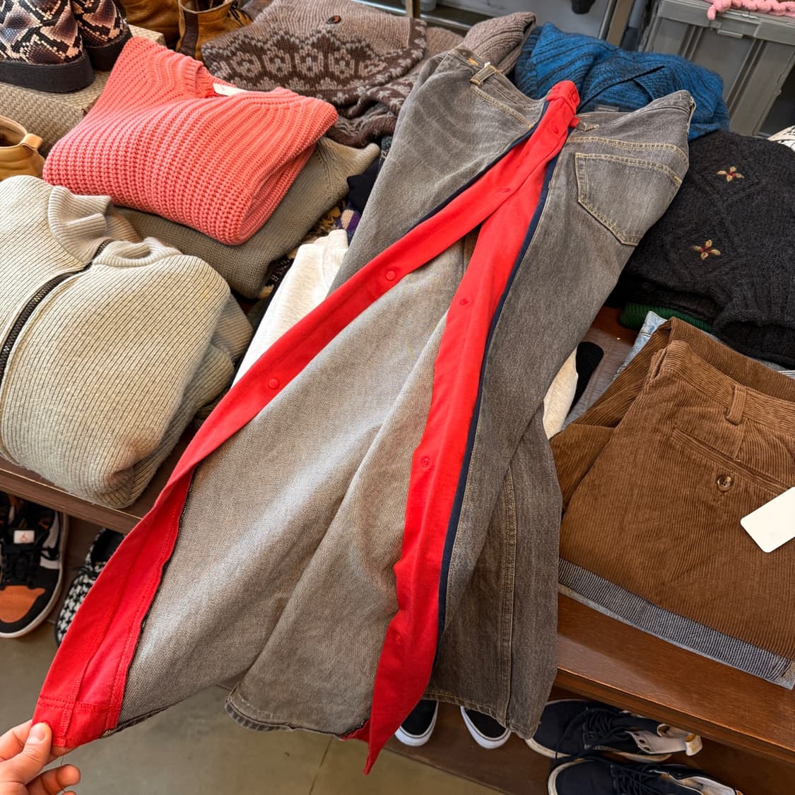 18SS 파세타즘  베스킷볼 데님 팬츠 3 사이즈 실측 35 ~36 상품이미지5