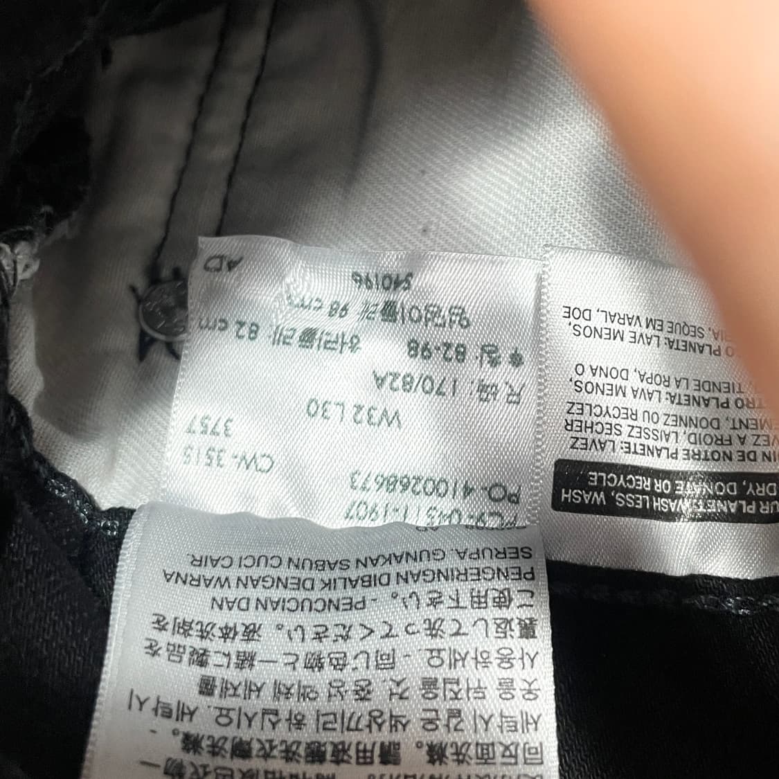 리바이스511 블랙 데님팬츠 남성32/30 상품이미지4