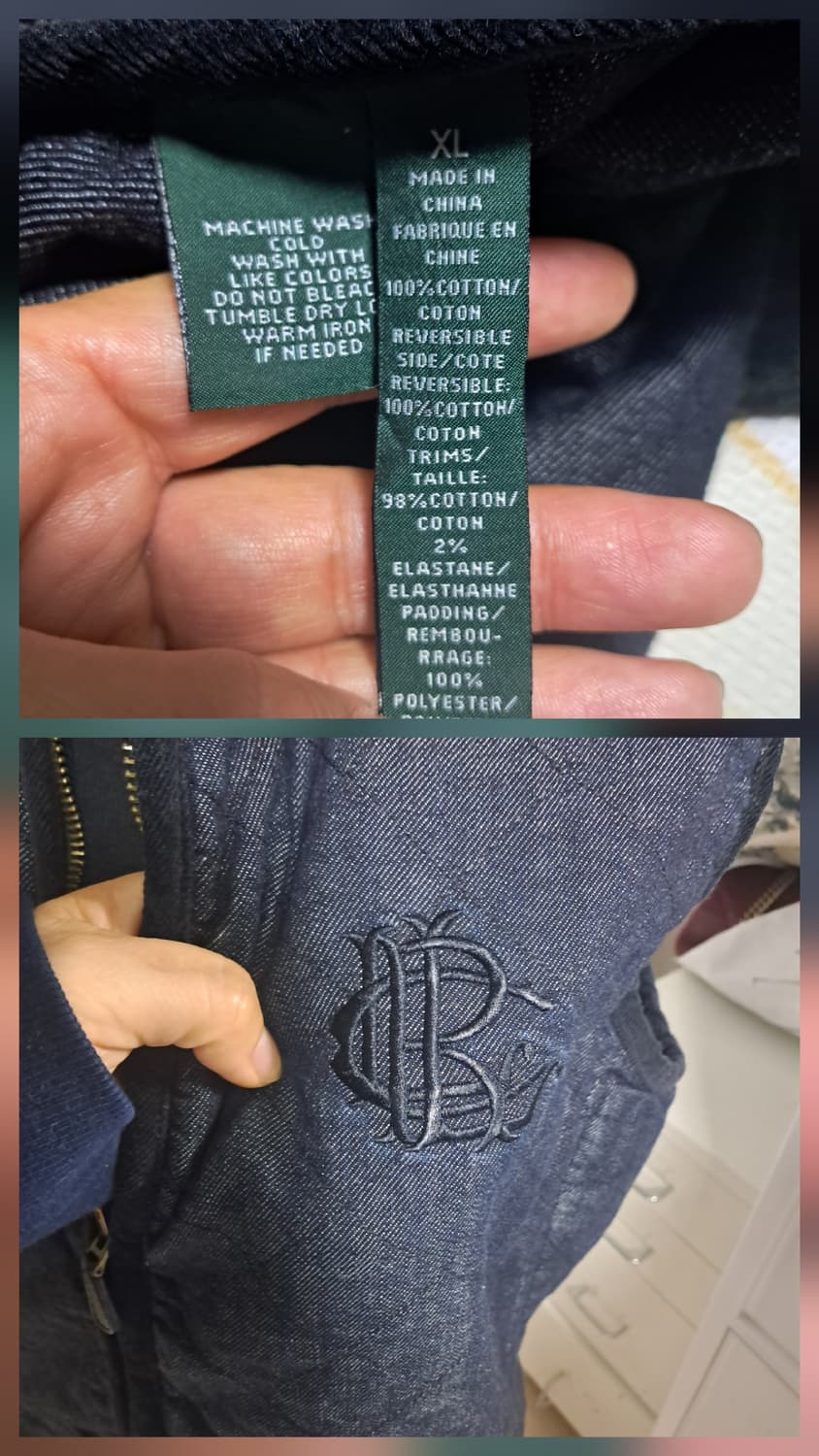 폴로 랄프로렌 양면 리버시블 퀼팅 조끼 베스트 XL 약 66~77 상품이미지8