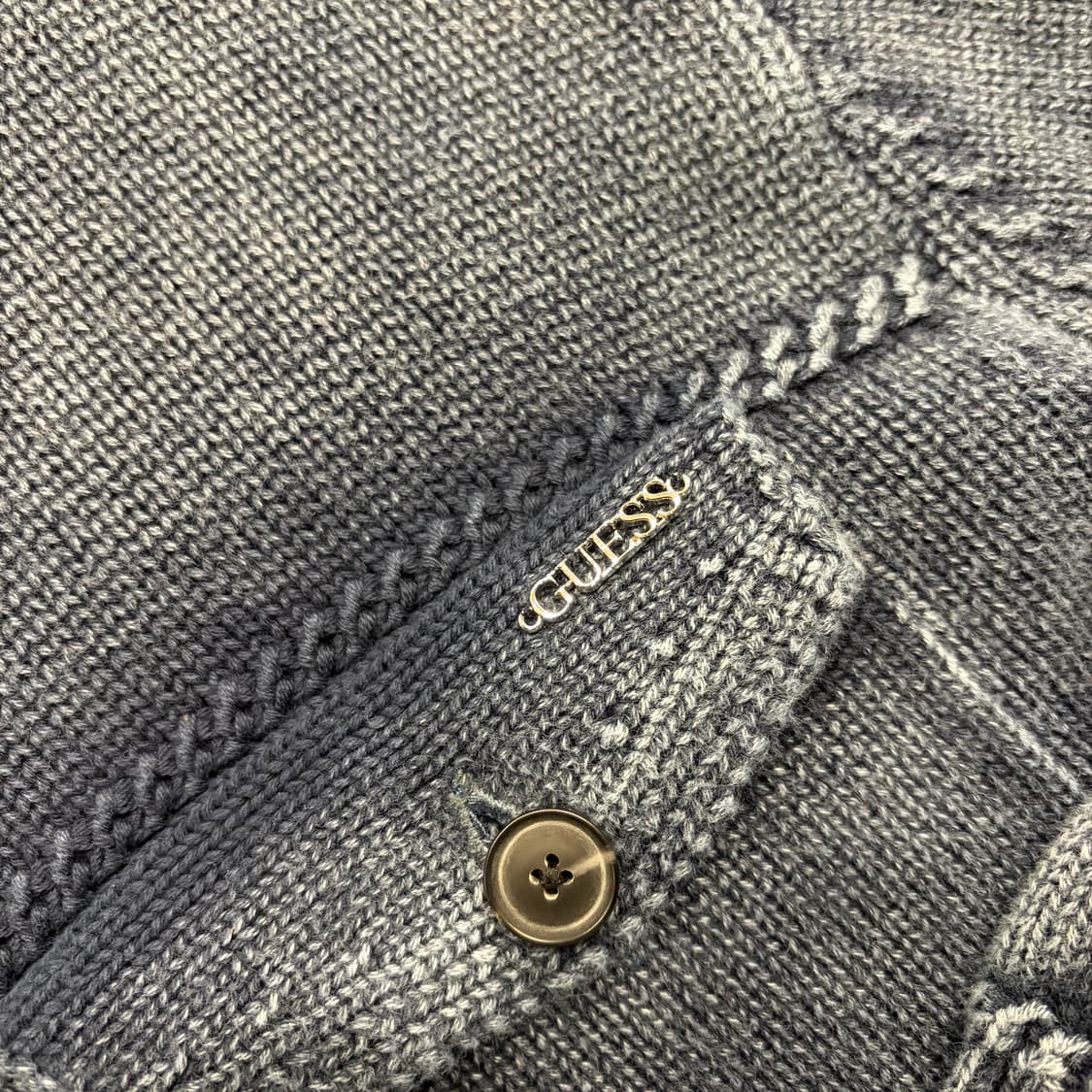 [M] 24s 게스 워싱 니트 가디건 자켓 C242 상품이미지4