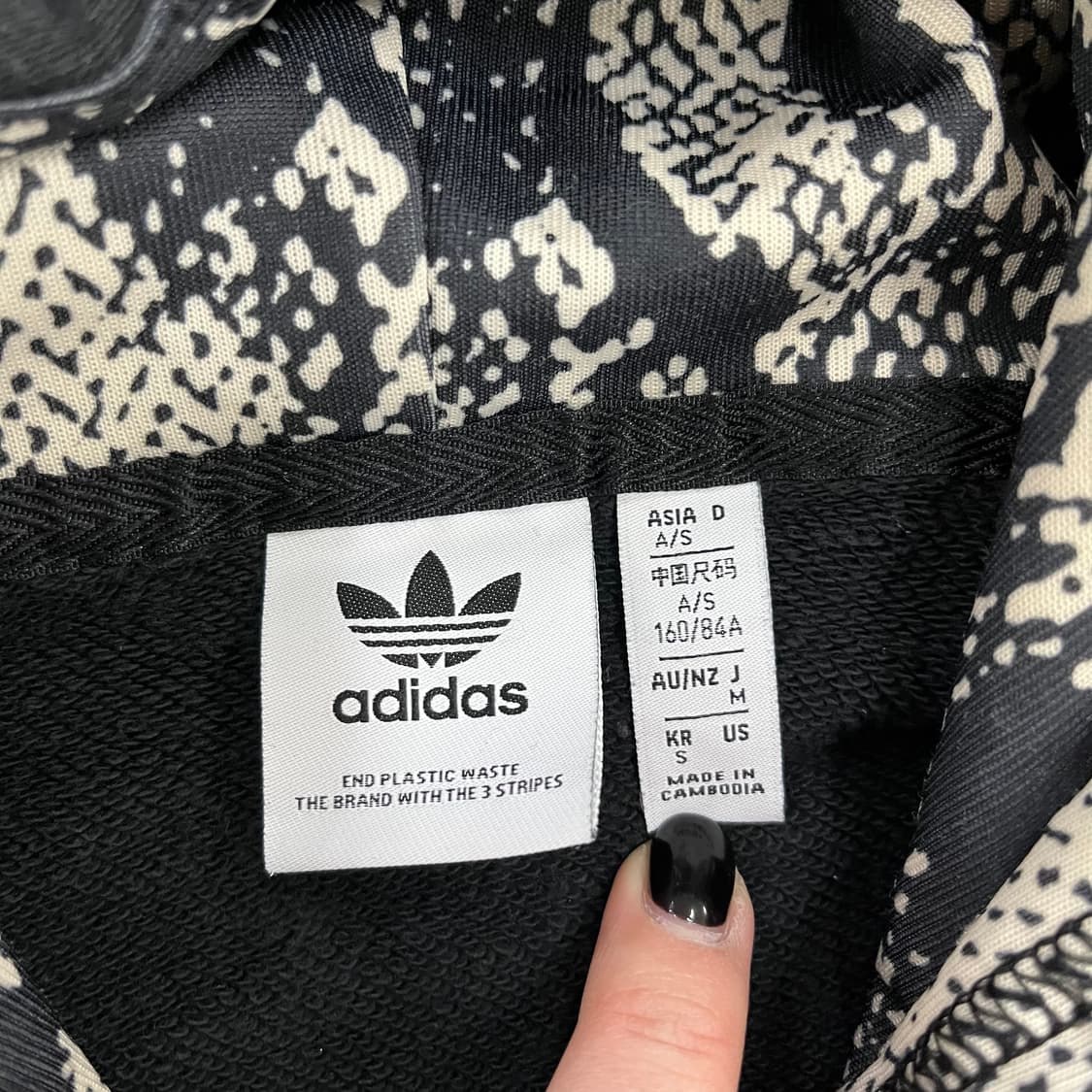 S 아디다스 오리지널로고 후드 티셔츠 0209M1 상품이미지2